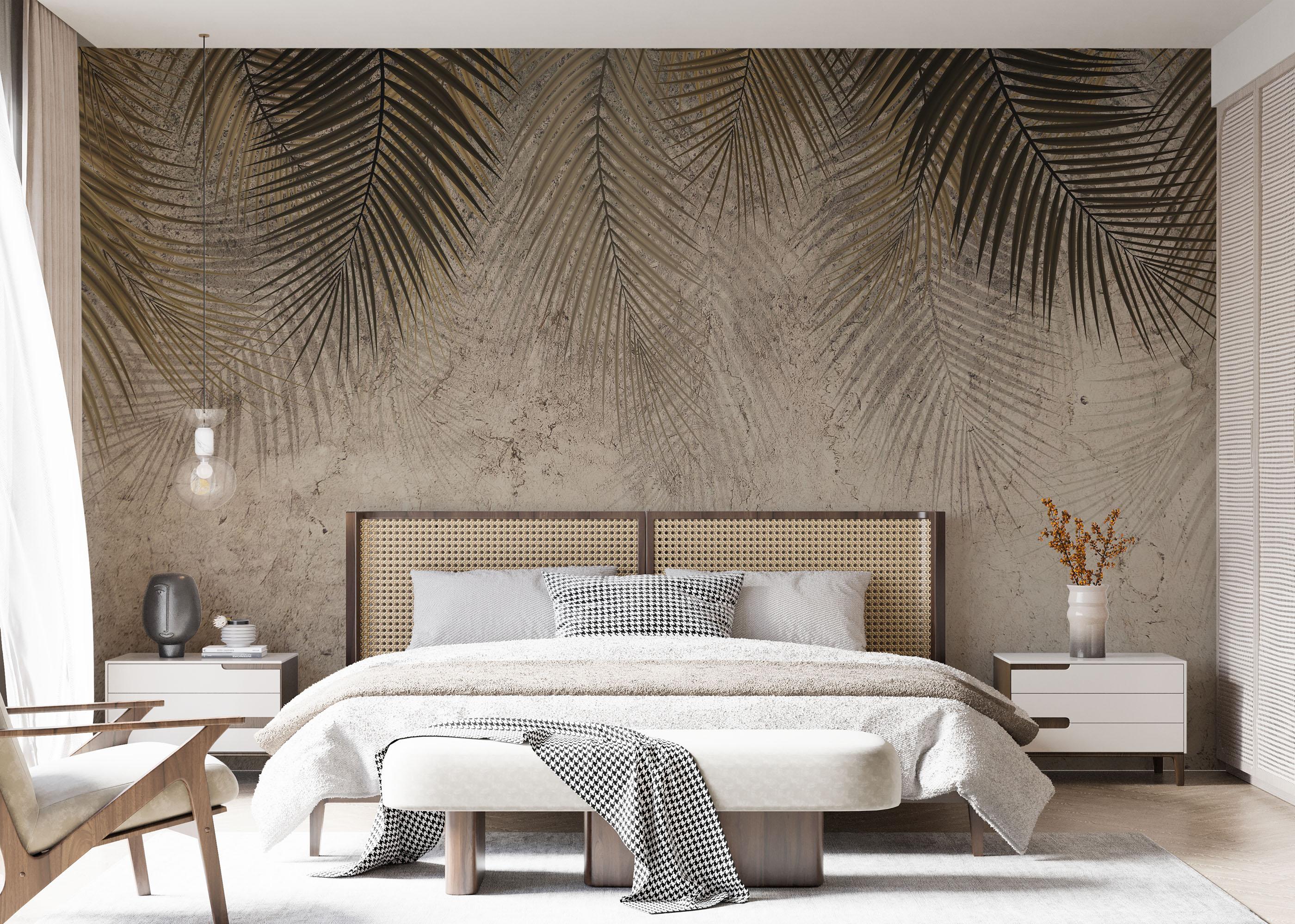 Fotótapéta Thin Brown Leaves mockup 7