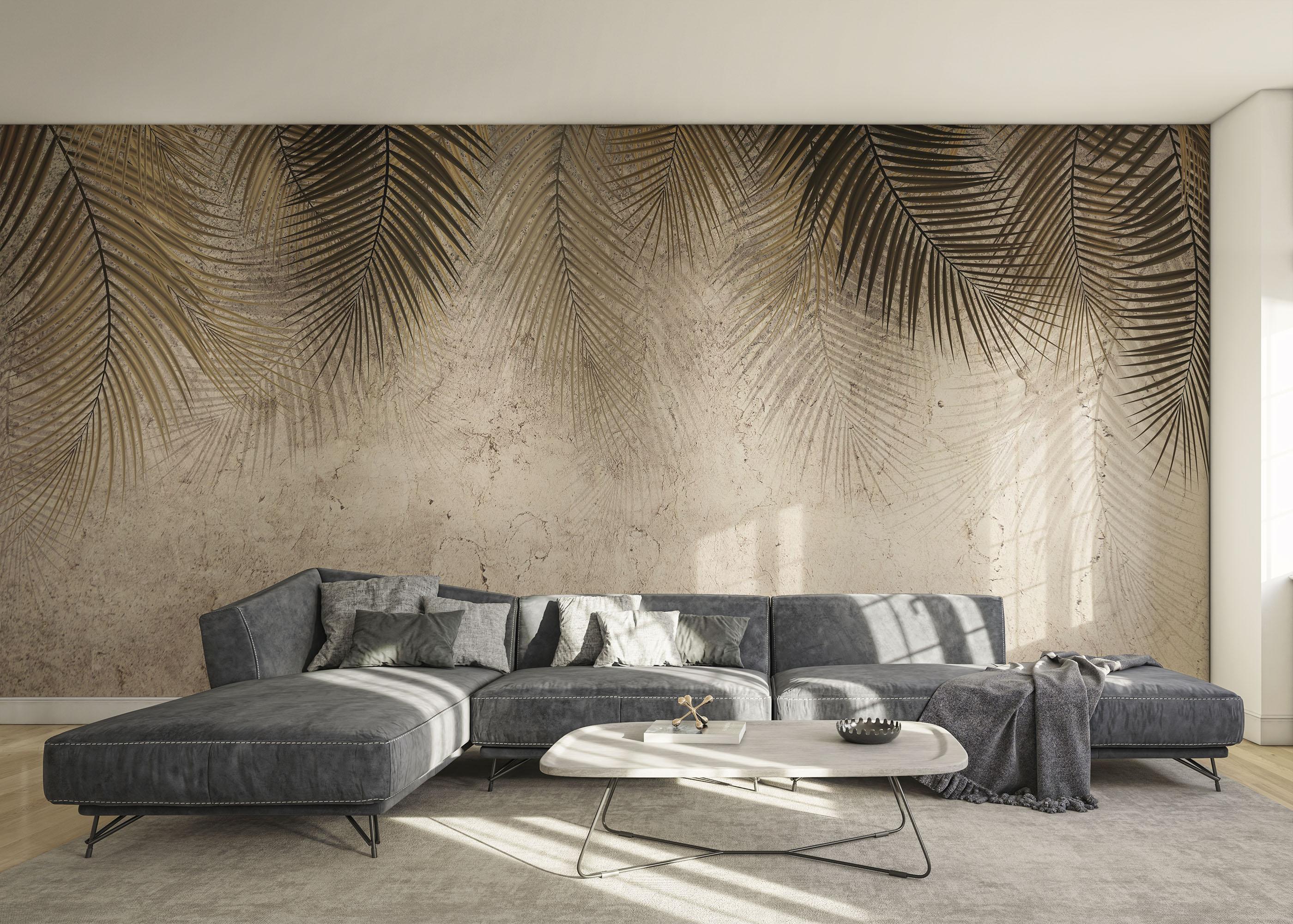 Fotótapéta Thin Brown Leaves mockup 0