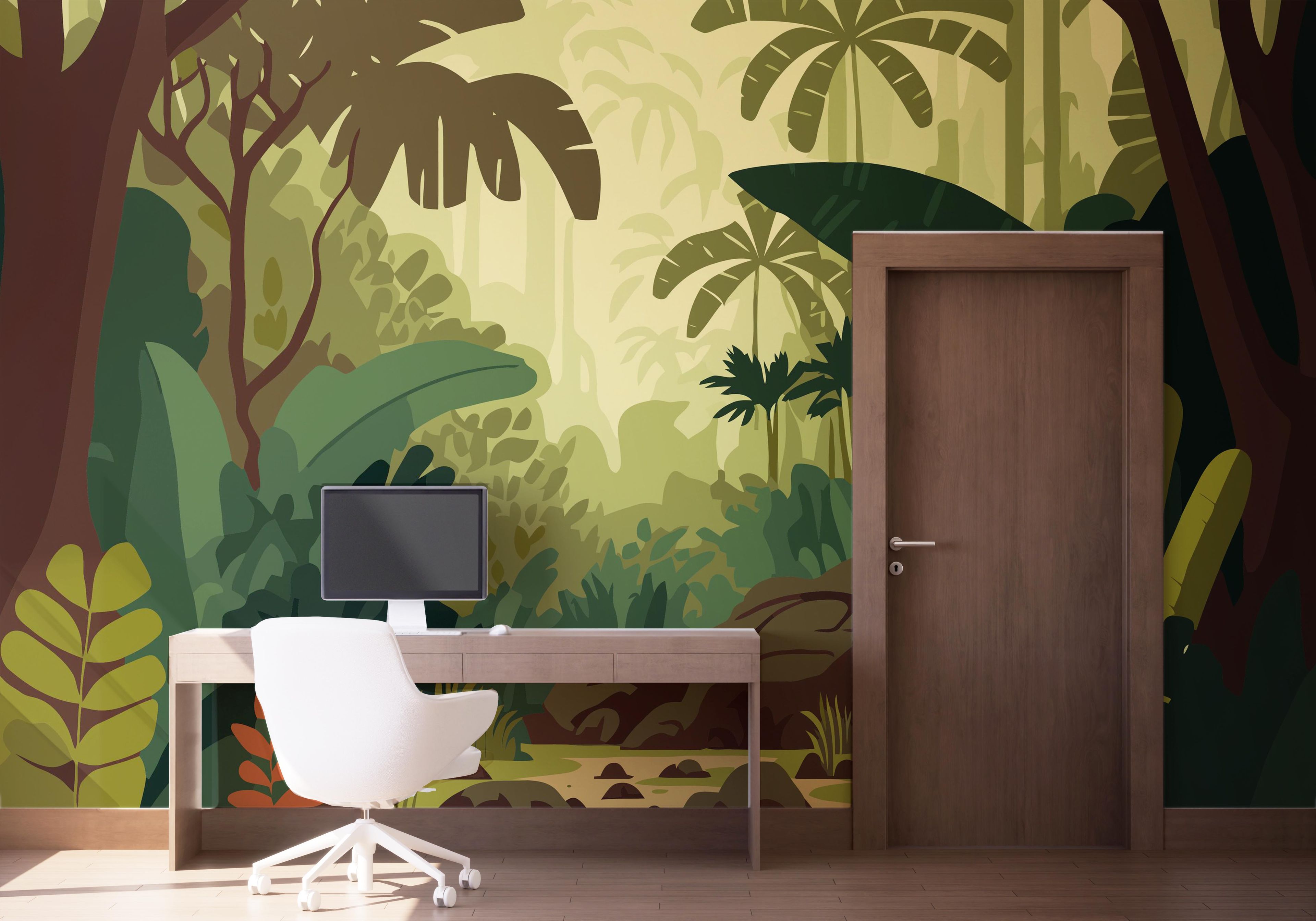 Cartoon Pretty Jungle mockup 1
