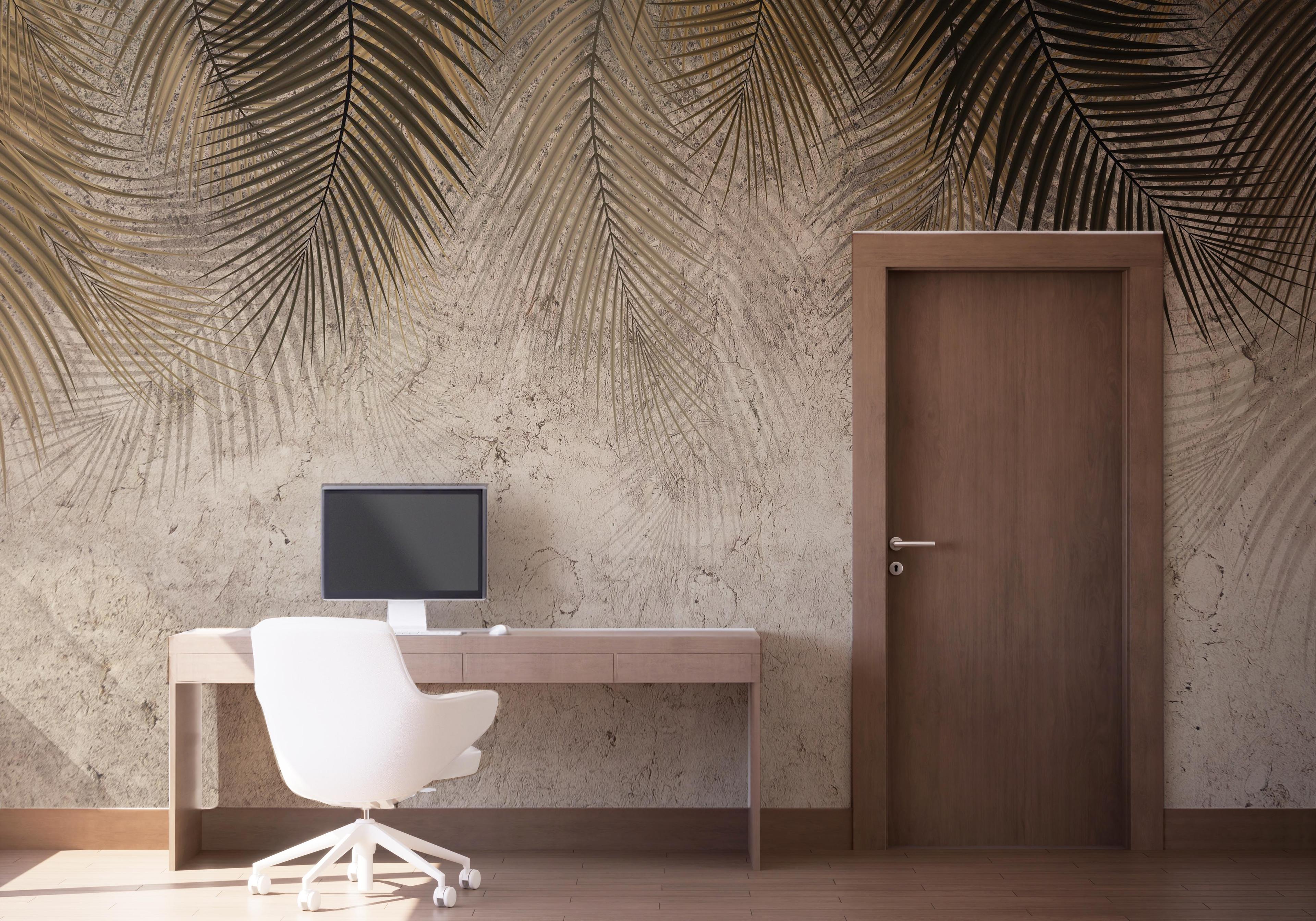 Fotótapéta Thin Brown Leaves mockup 1