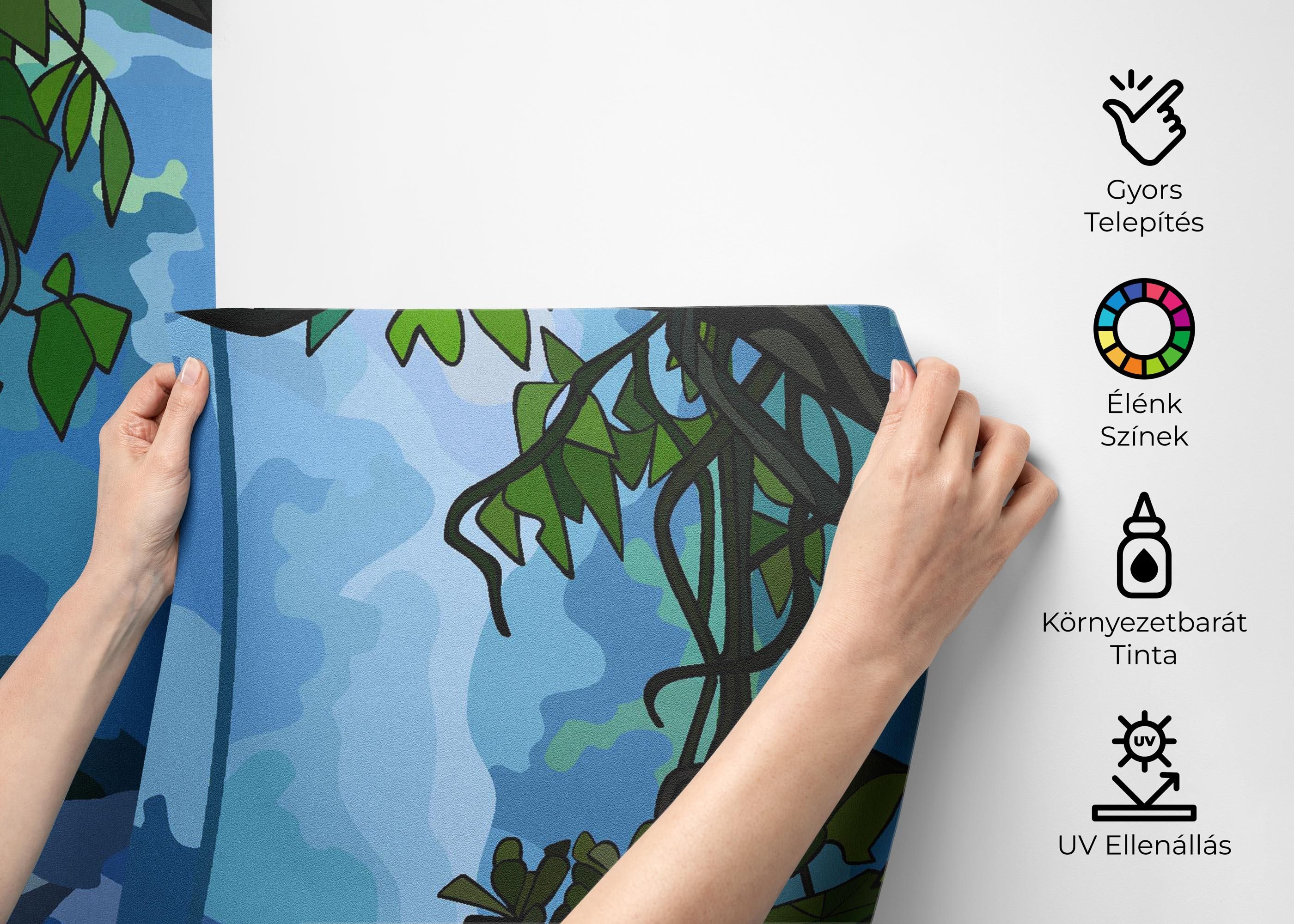 Cartoon Jungle Art mockup 2