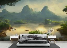 Beautiful Jungle Lake mockup 3