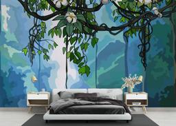 Jungle Falling Flower mockup 3