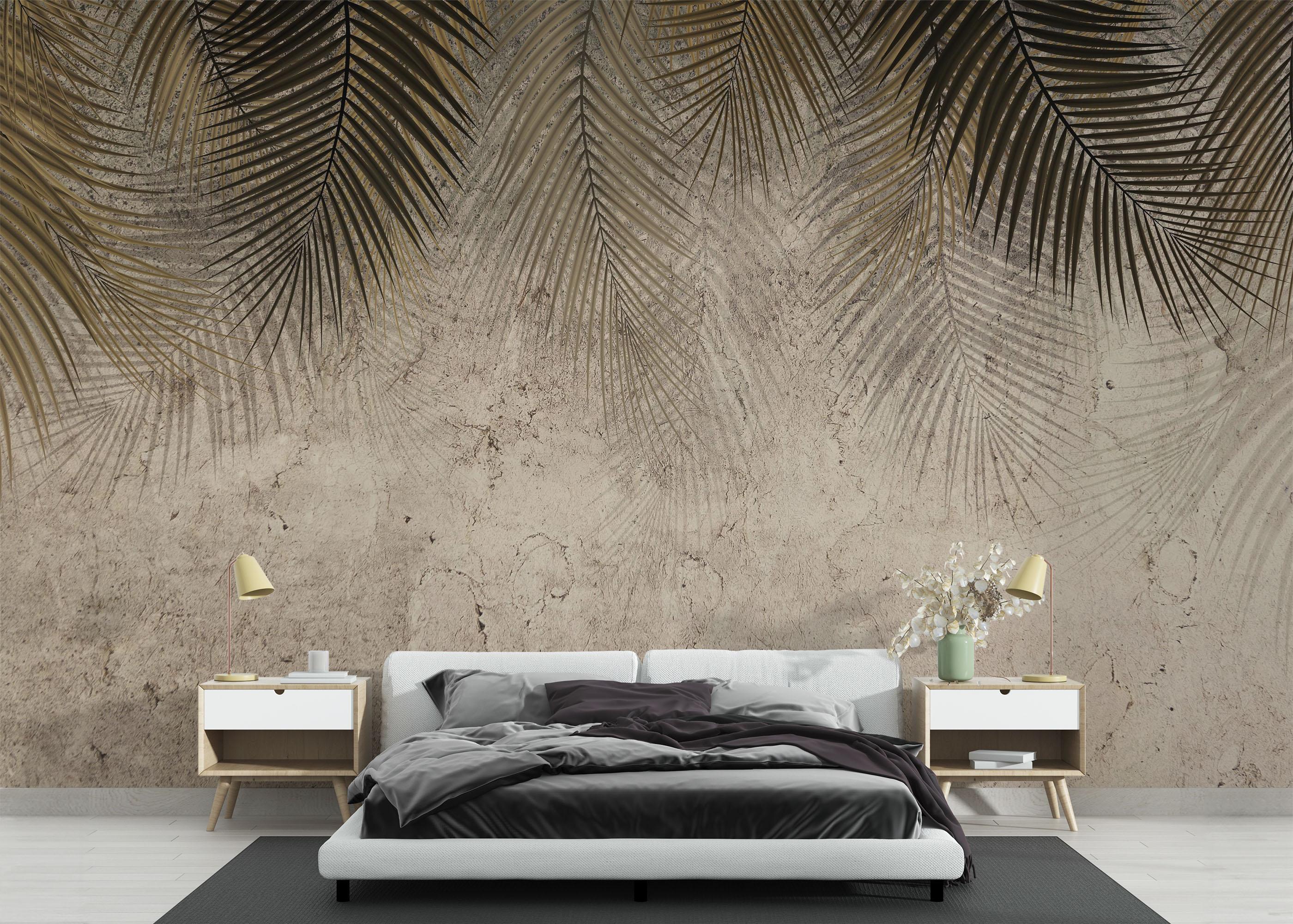 Fotótapéta Thin Brown Leaves mockup 3