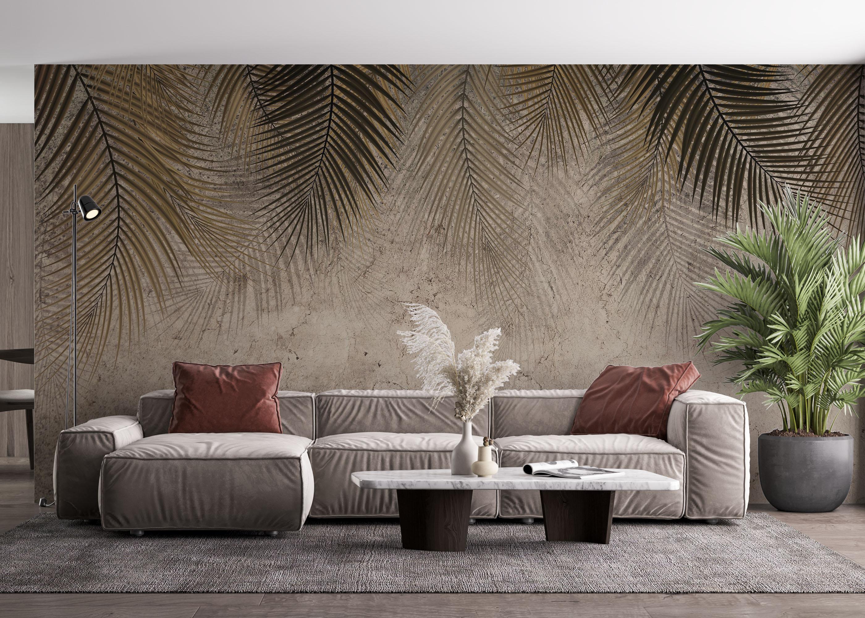 Fotótapéta Thin Brown Leaves mockup 4