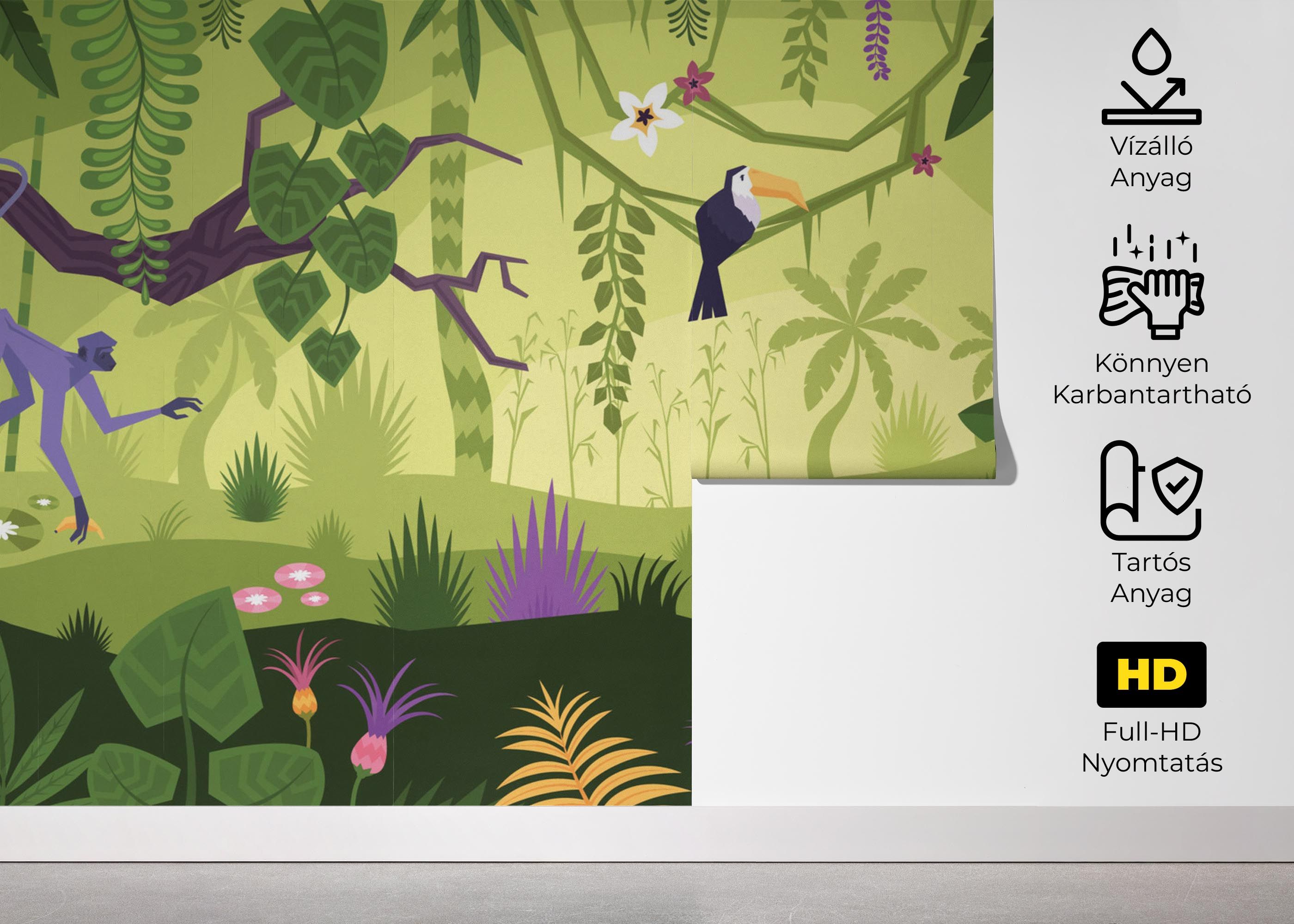 Cute Jungle Art mockup 5
