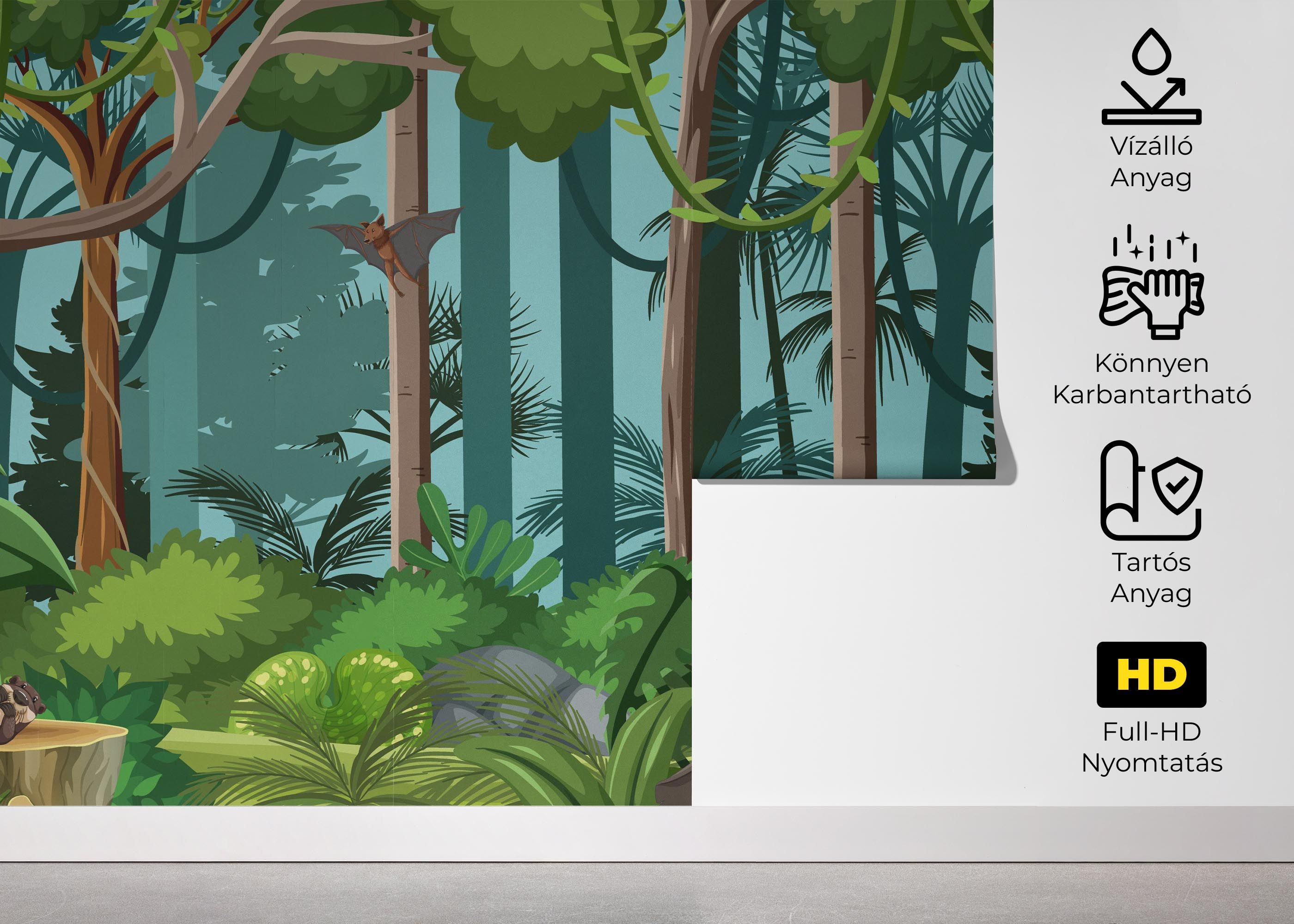 Jungle Elephant Cartoon mockup 5