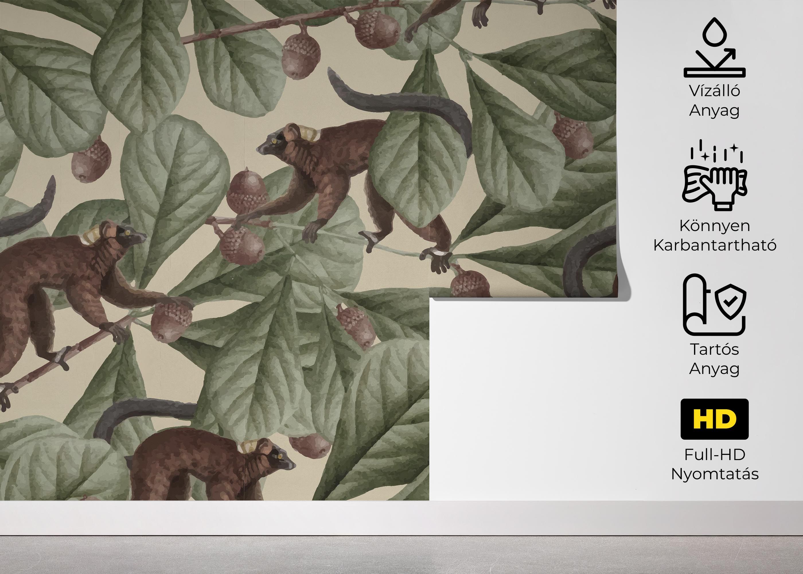 Jungle Lemur Art mockup 5