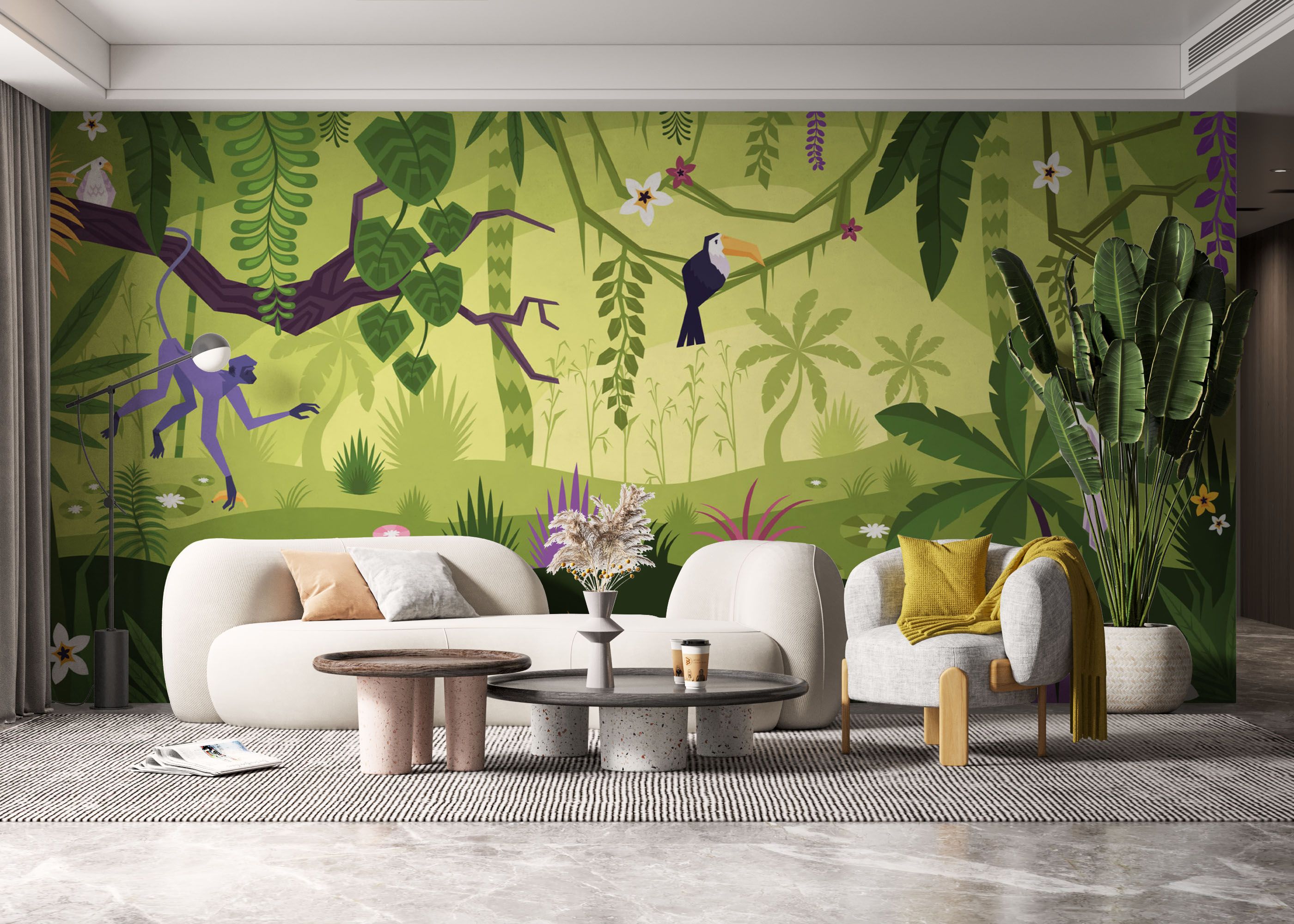 Cute Jungle Art mockup 6