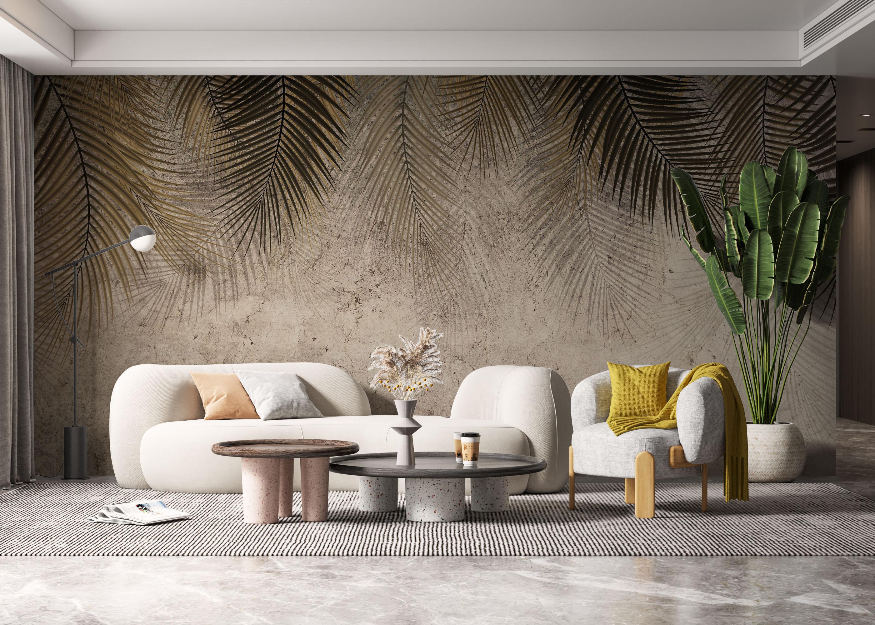 Fotótapéta Thin Brown Leaves mockup 6