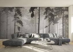 Grey Foggy Forest mockup 0