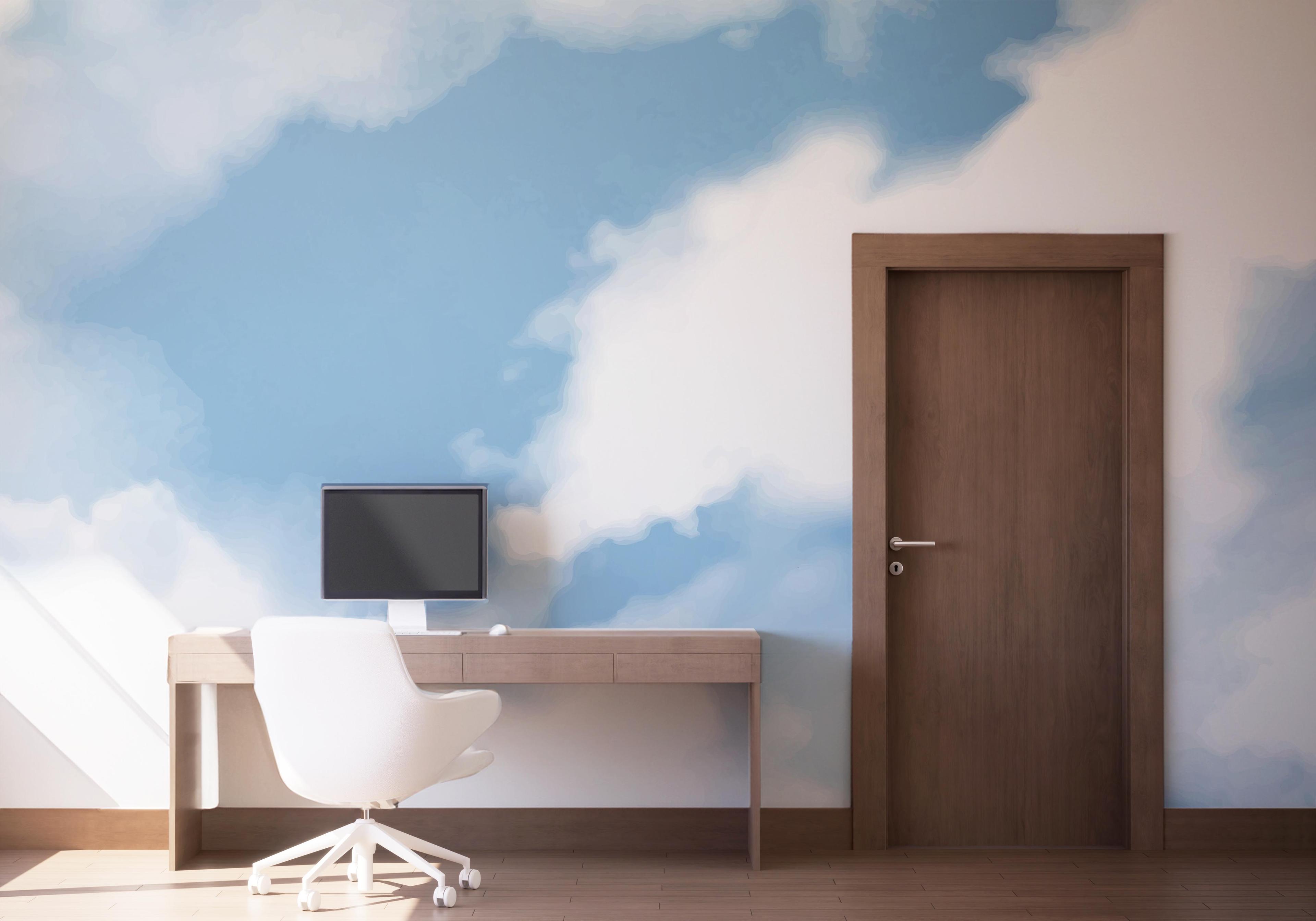 Fotótapéta Blue White Sky mockup 1