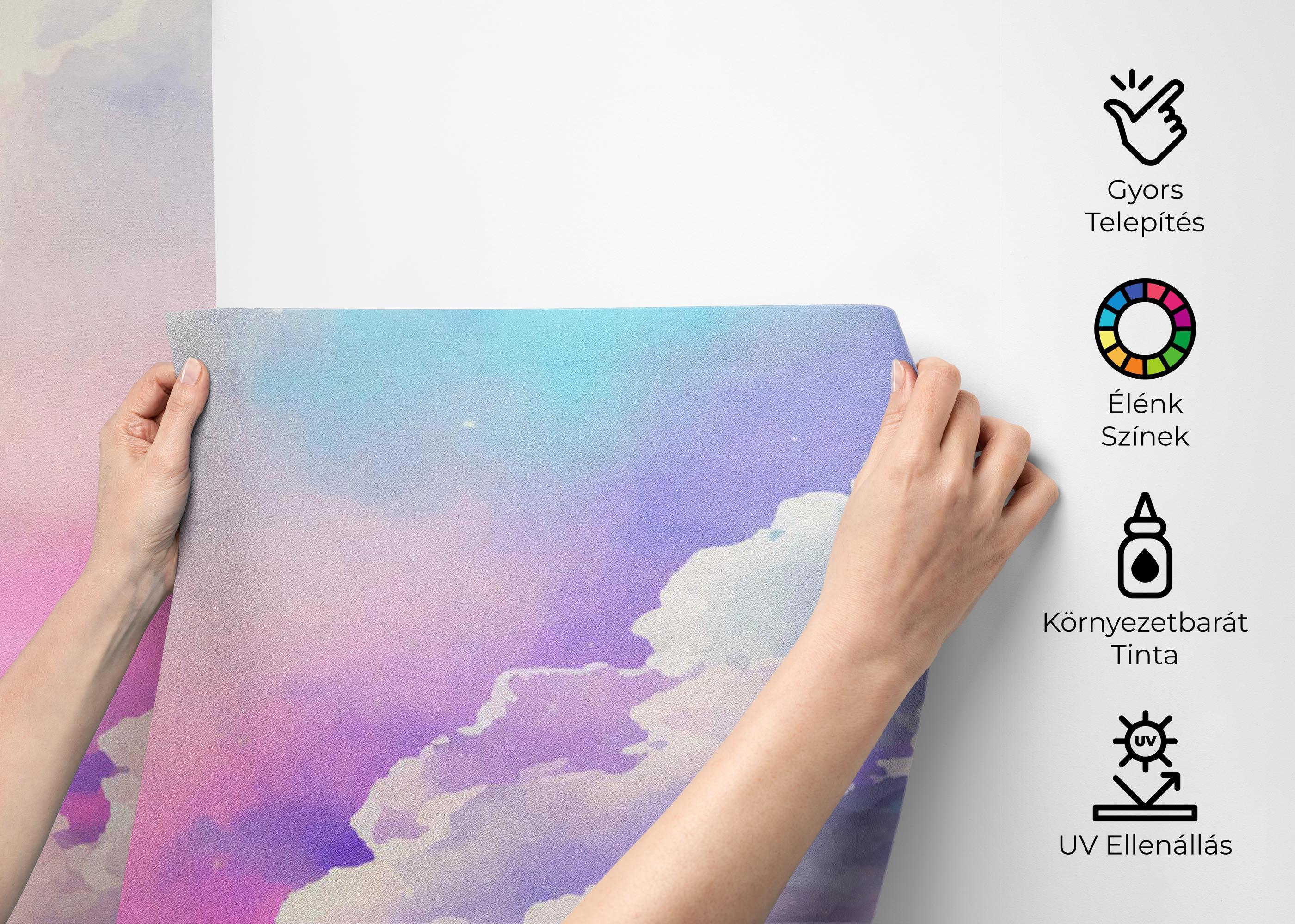 Fotótapéta Watercolor Purple Sky mockup 2