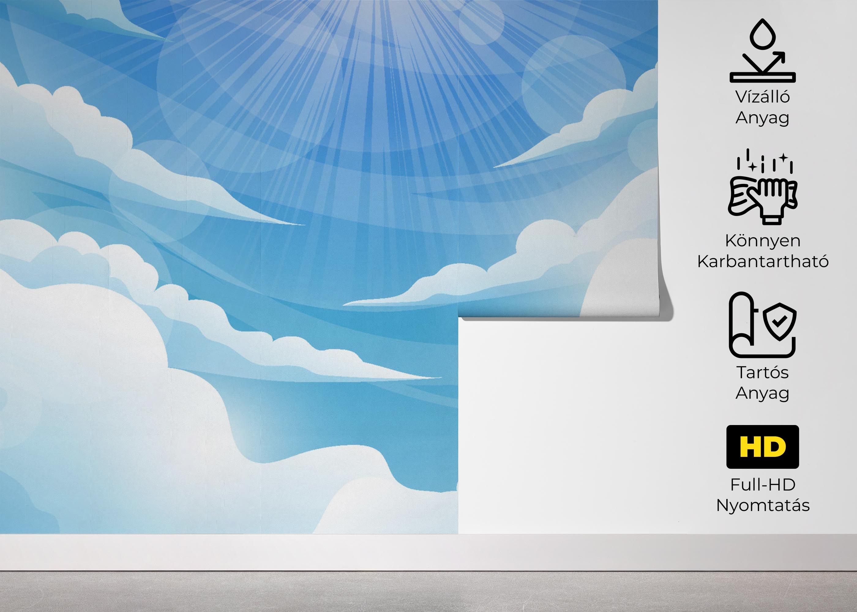 Sun Light Clouds mockup 5