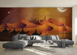 Desert Camels Moon mockup 0