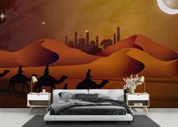 Desert Camels Moon mockup 3