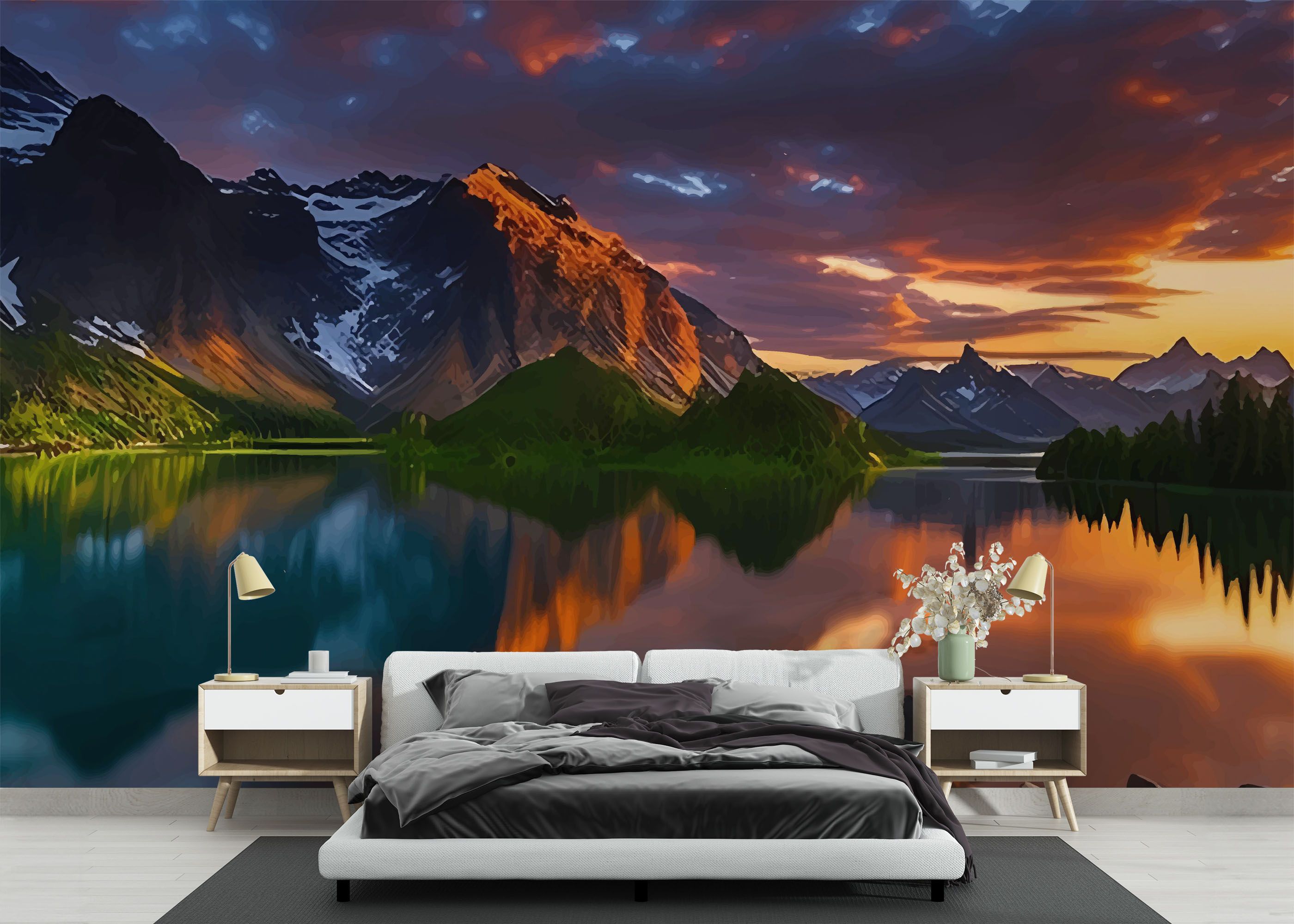 Mountain Nice Sky mockup 3