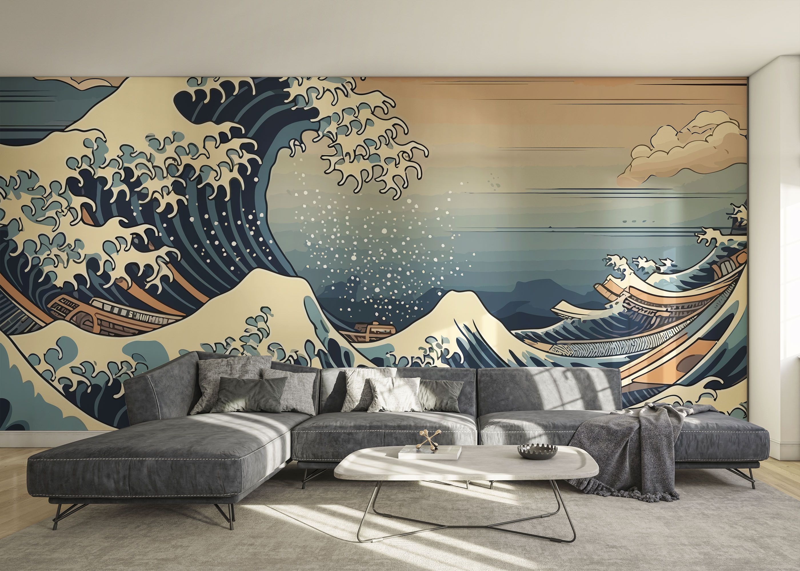 Brown Boat Wave mockup 0