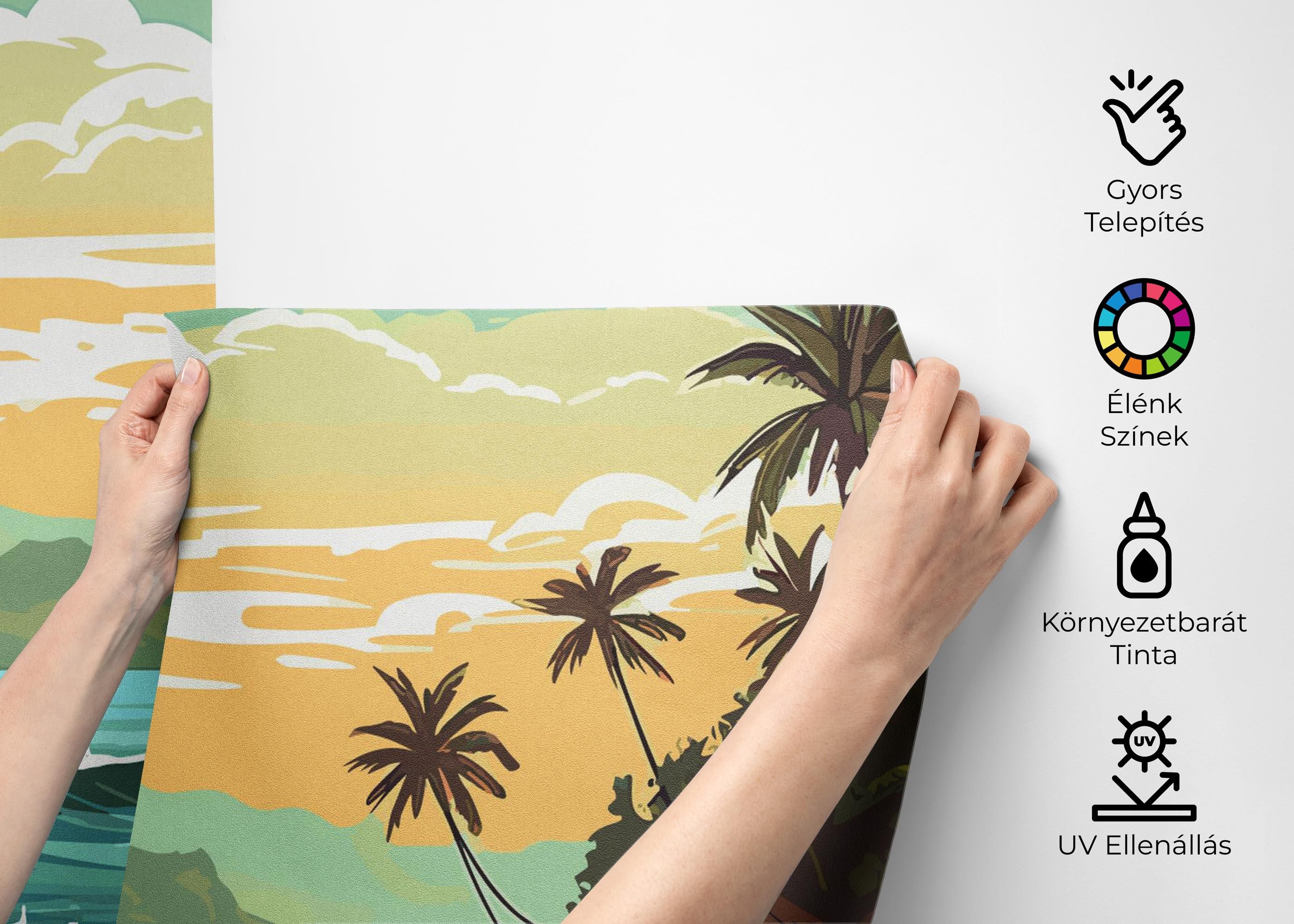 Cartoon Beach Art mockup 2