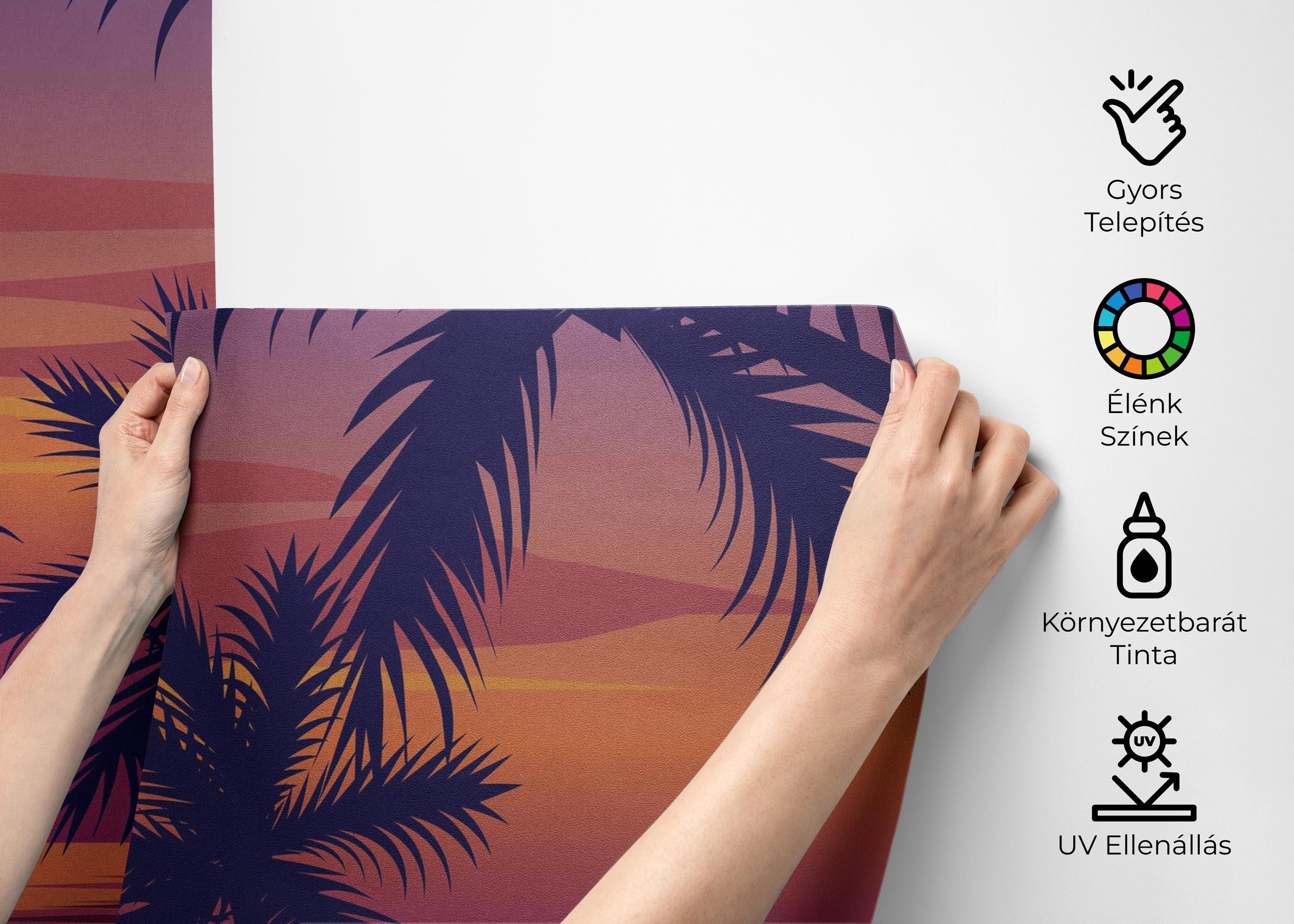 Palm Ocean Sunset mockup 2