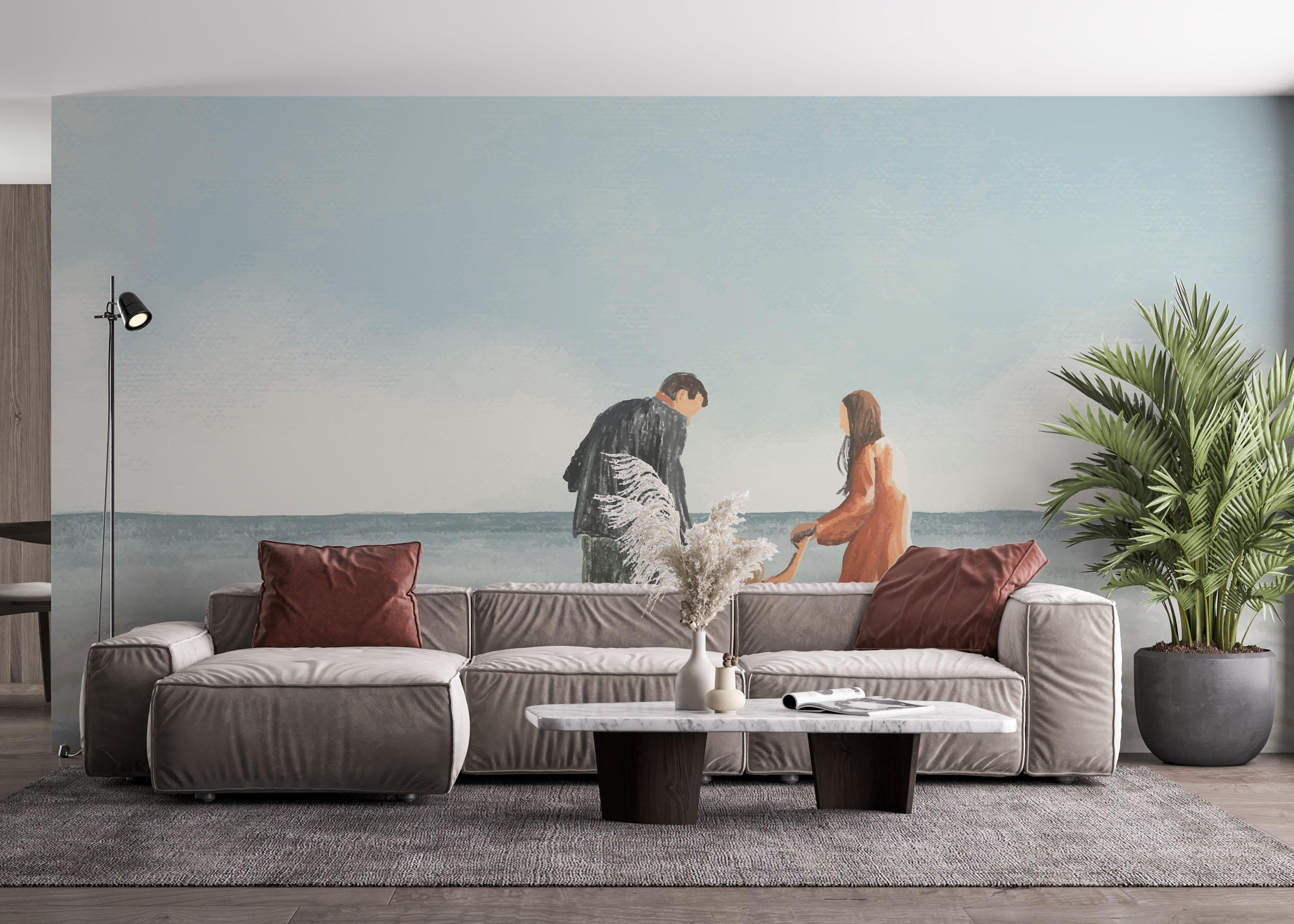 Fotótapéta Family Beach Art mockup 4