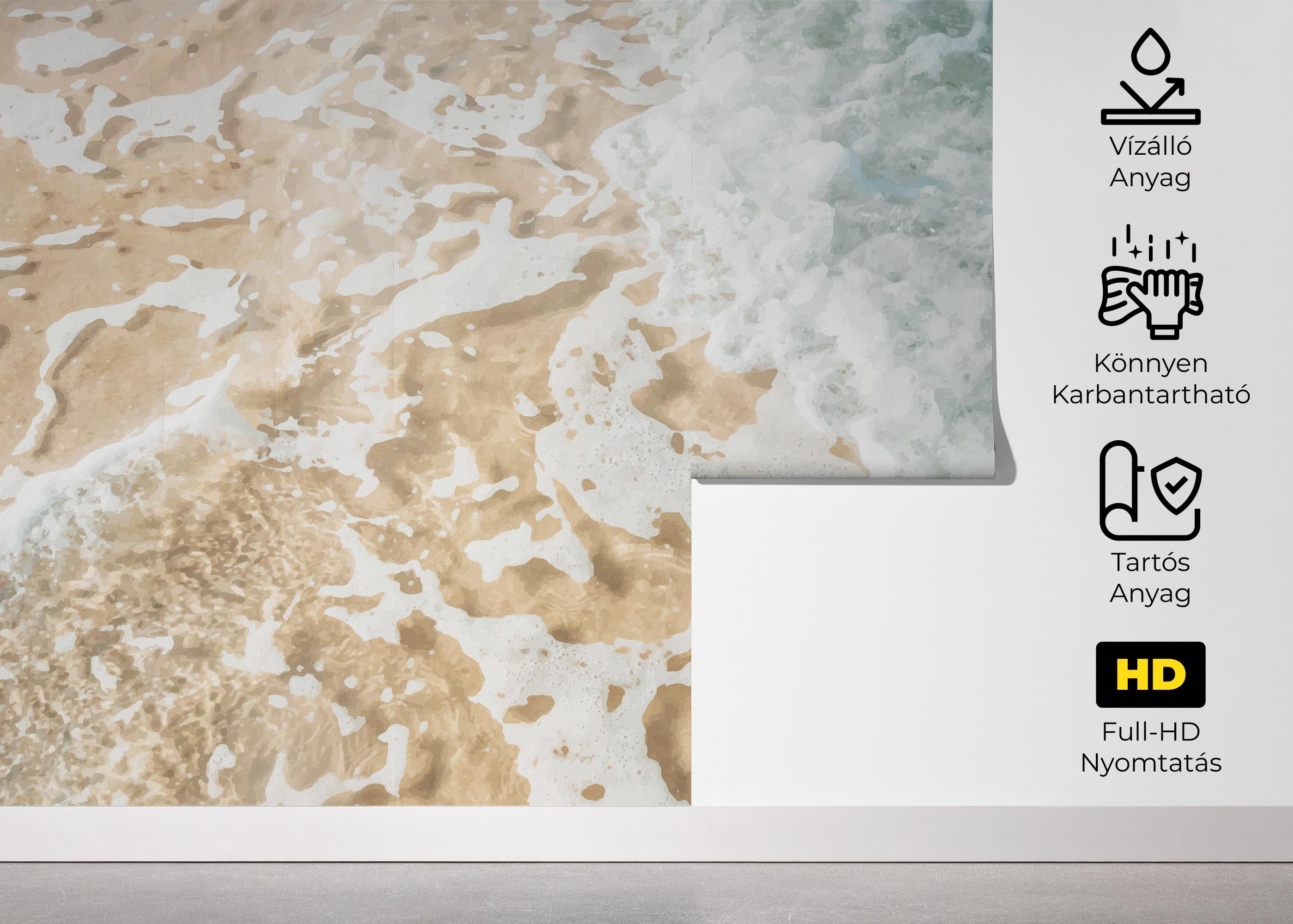 Fotótapéta Blue Cream Beach mockup 5