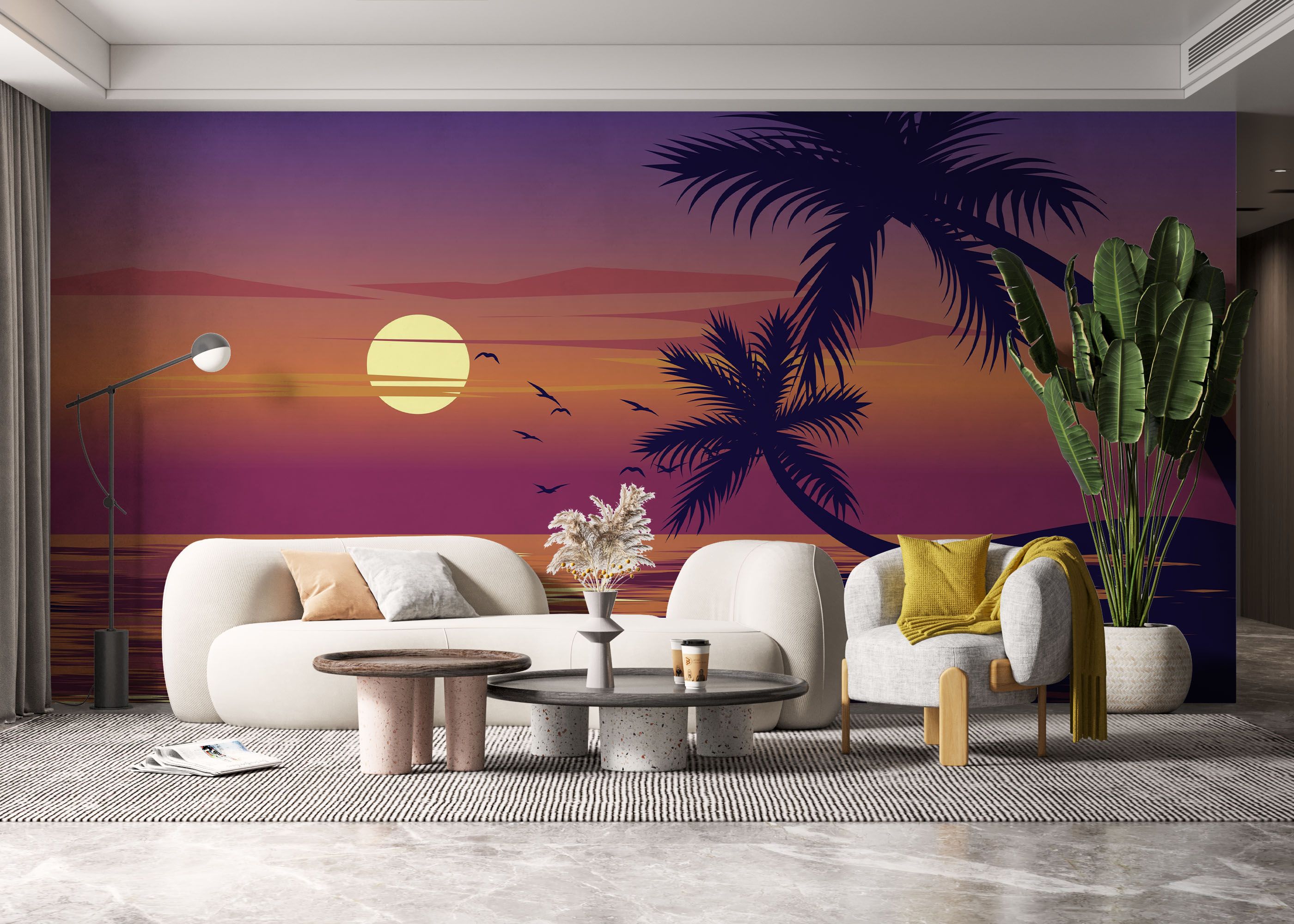 Palm Ocean Sunset mockup 6