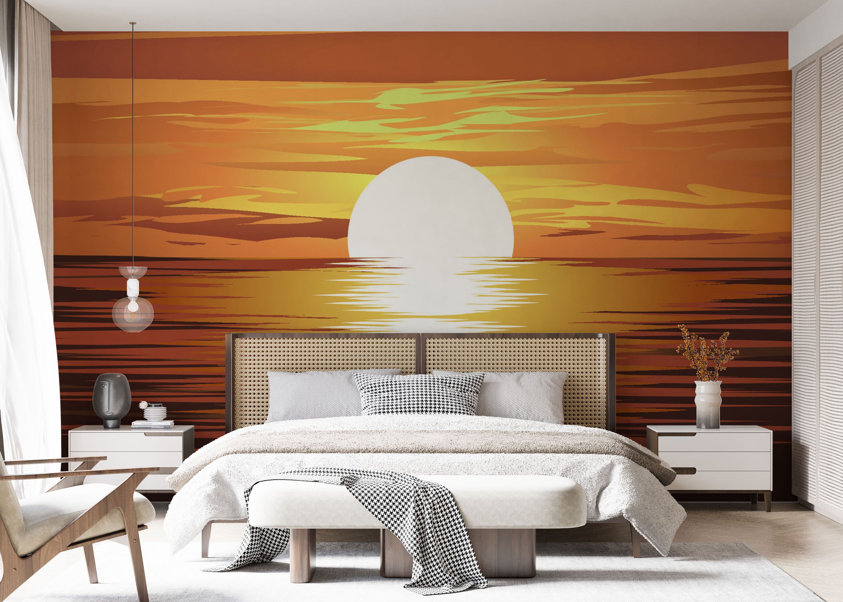 Sunset Brown Ocean mockup 7