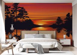 Sunset Reflection Art mockup 7