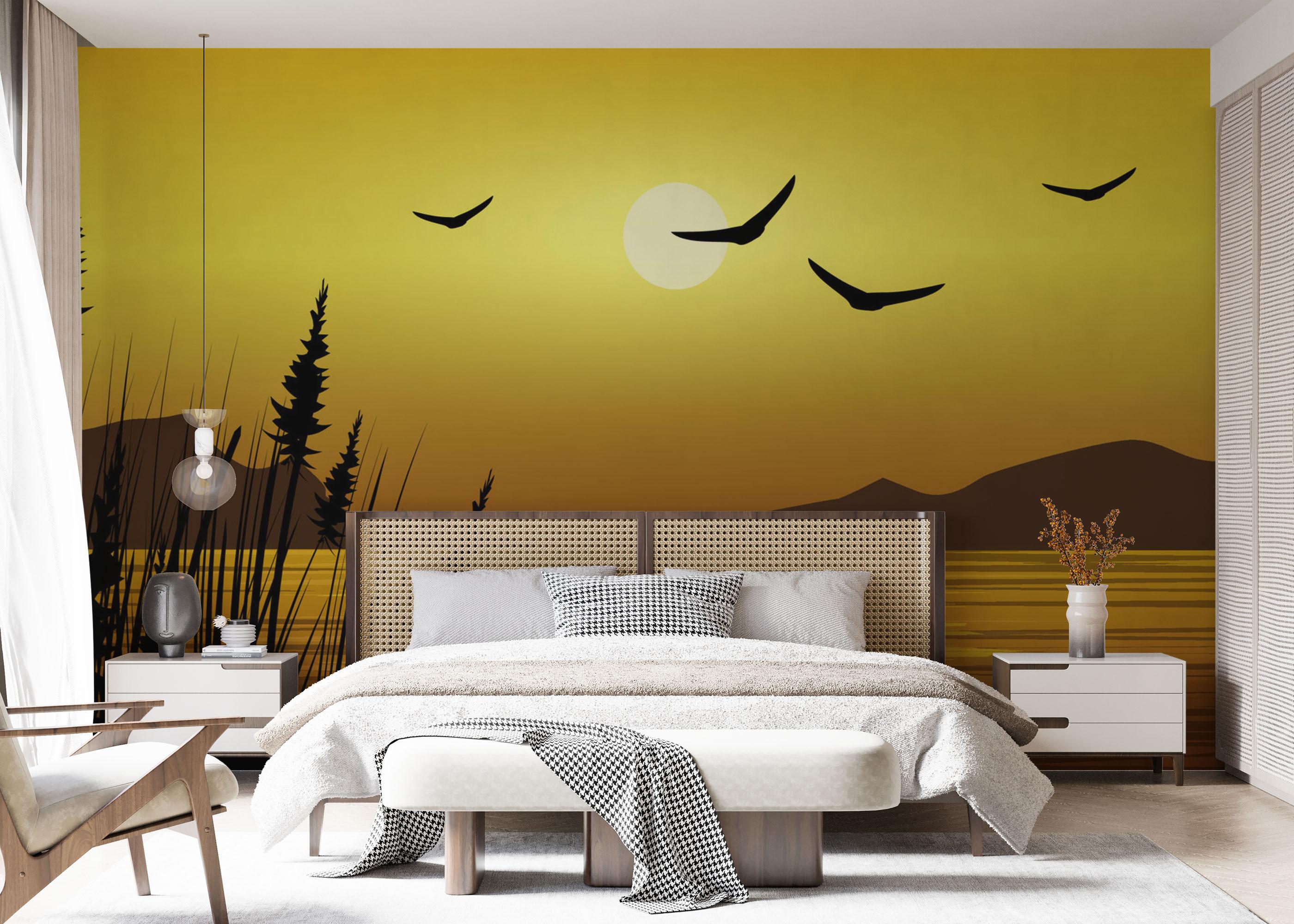 Fotótapéta Yellow Sky Plant mockup 7