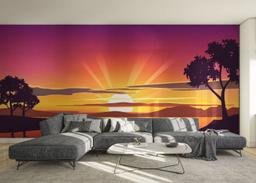 Purple Sunrise Boat mockup 0