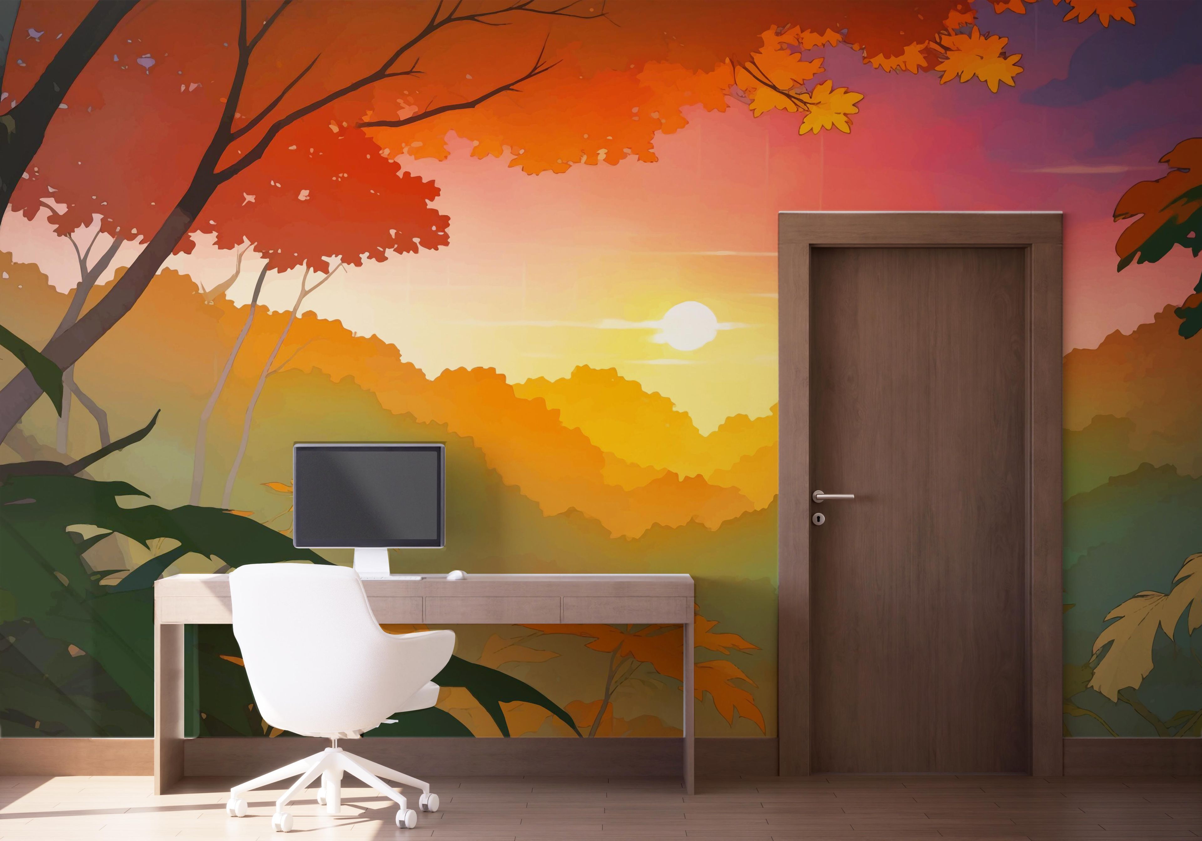 Sunset Autumn View mockup 1