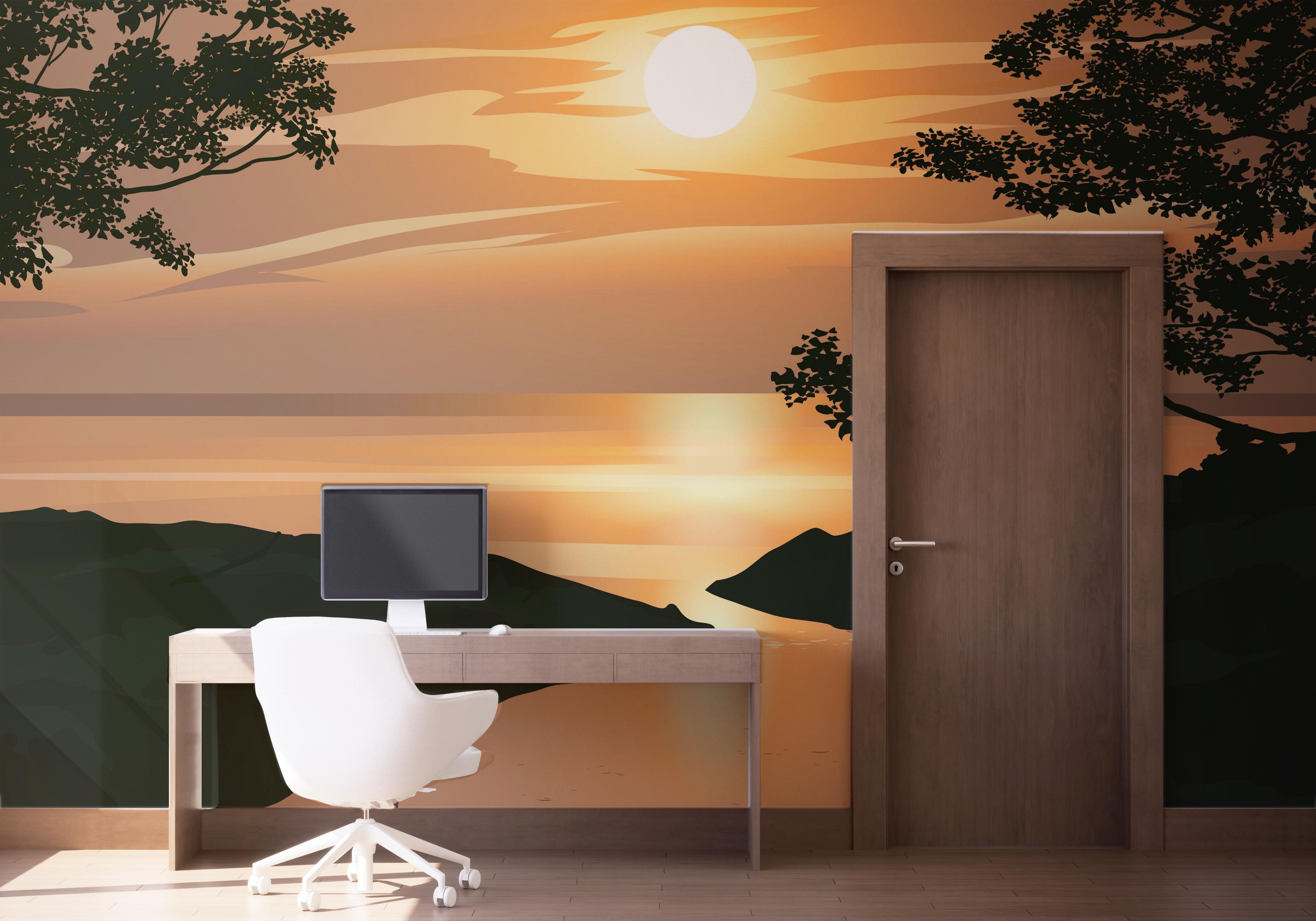 Sunset Cream River mockup 1