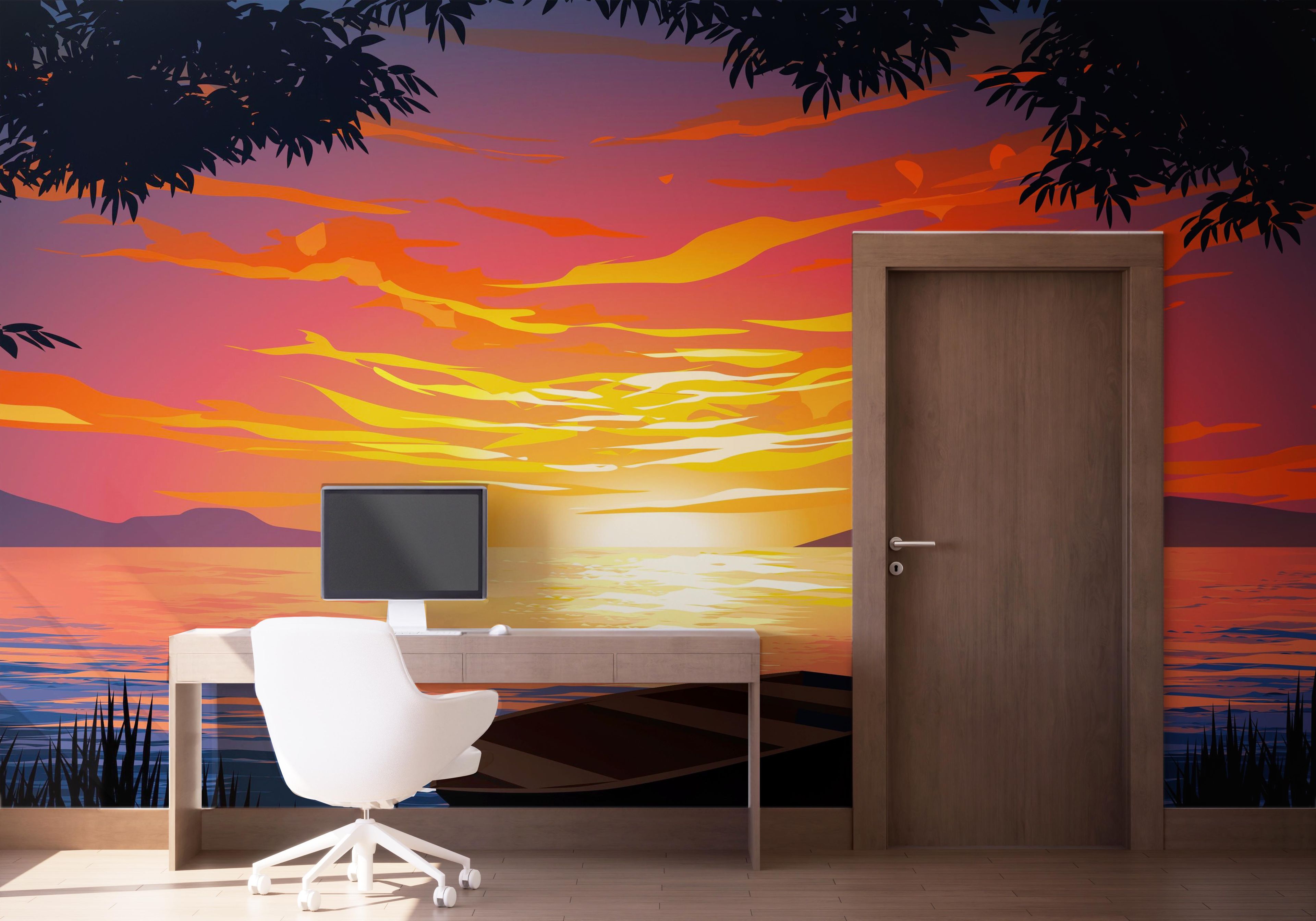Sunset Orange Cloud mockup 1