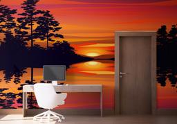 Sunset Reflection Art mockup 1