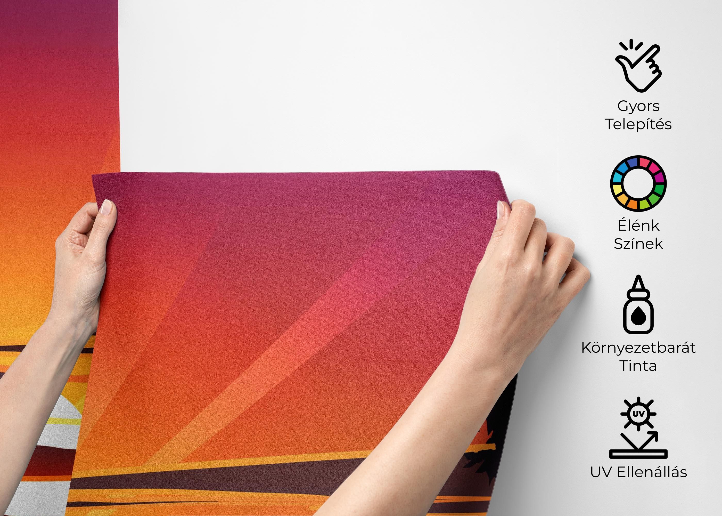 Purple Sunrise Boat mockup 2