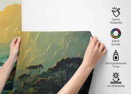 Red Flower Sunset mockup 2