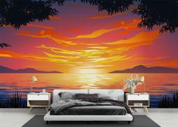 Sunset Orange Cloud mockup 3