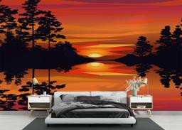 Sunset Reflection Art mockup 3