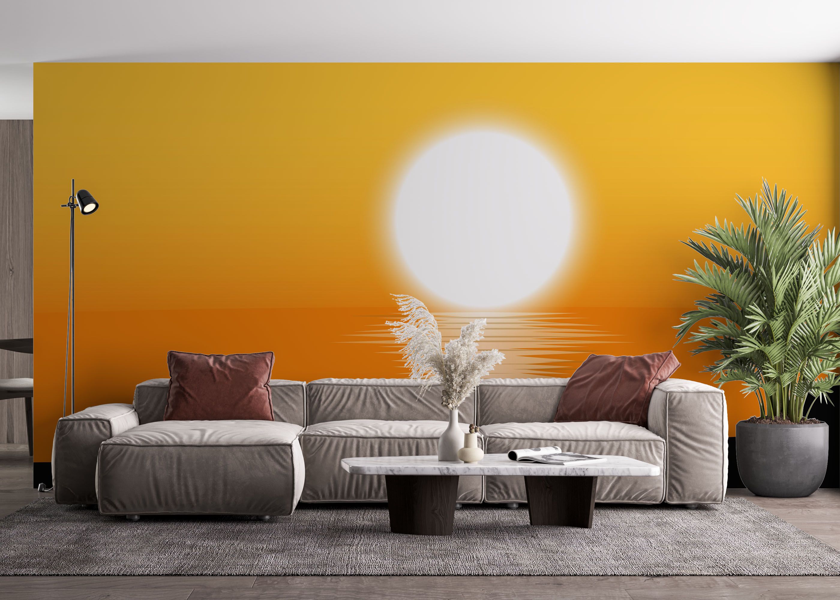 Buddha Sunset Art mockup 4