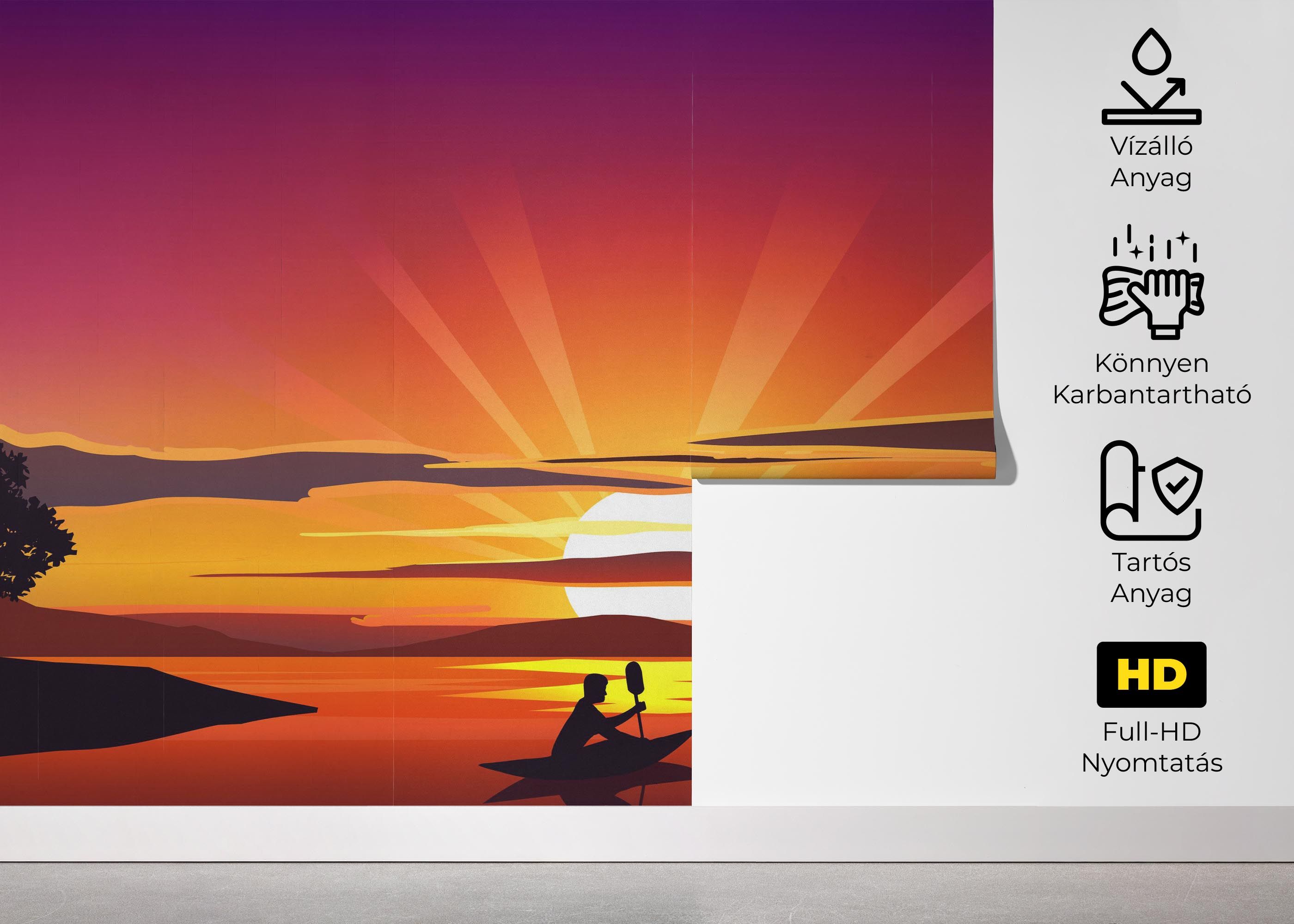 Purple Sunrise Boat mockup 5