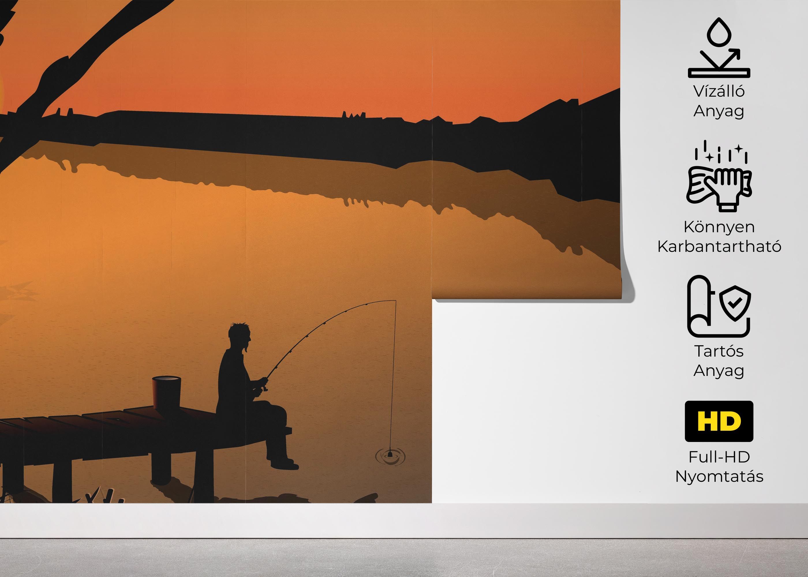 Sunset Fisherman mockup 5