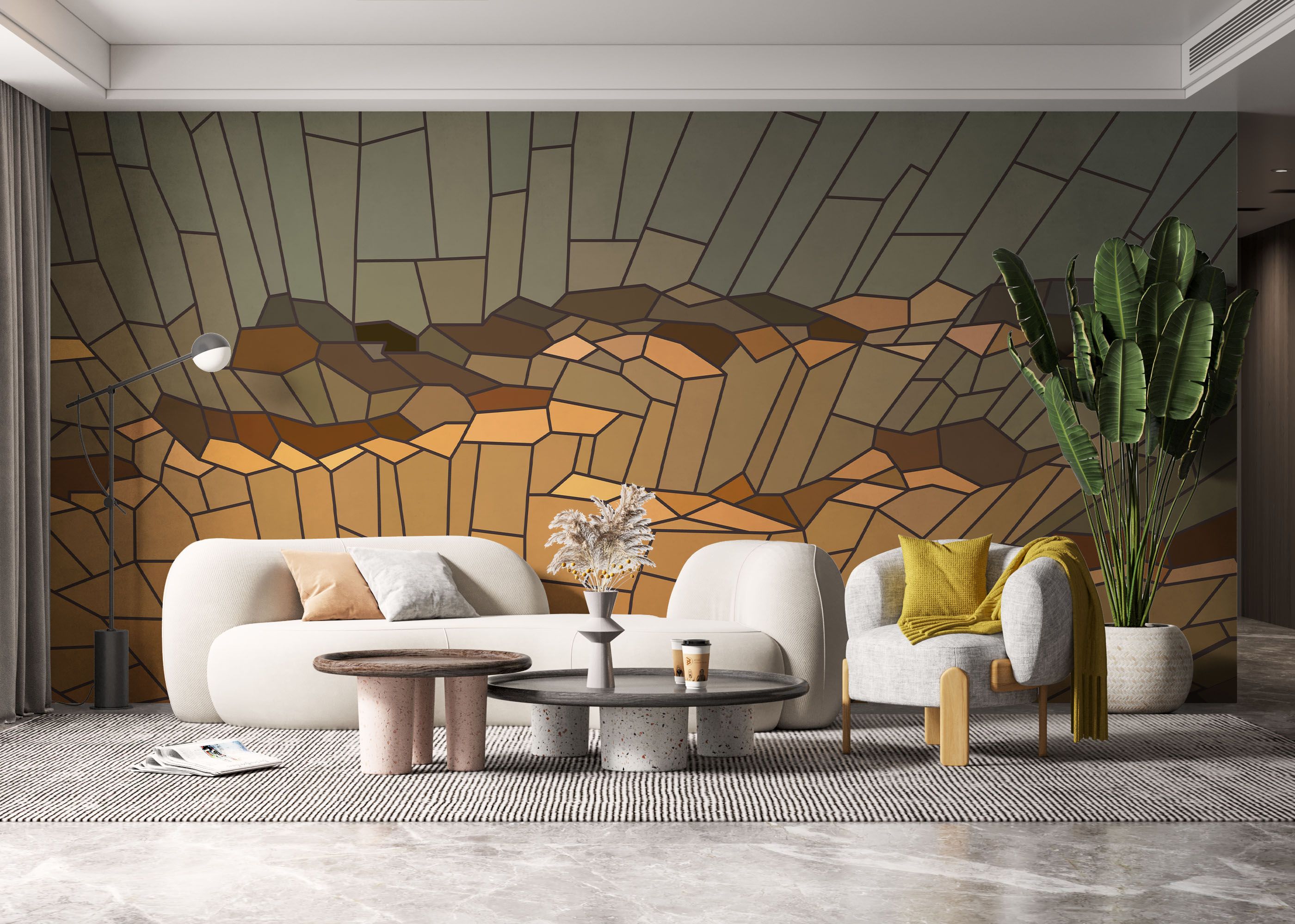 Sunset Glass Art mockup 6