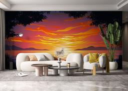 Sunset Orange Cloud mockup 6