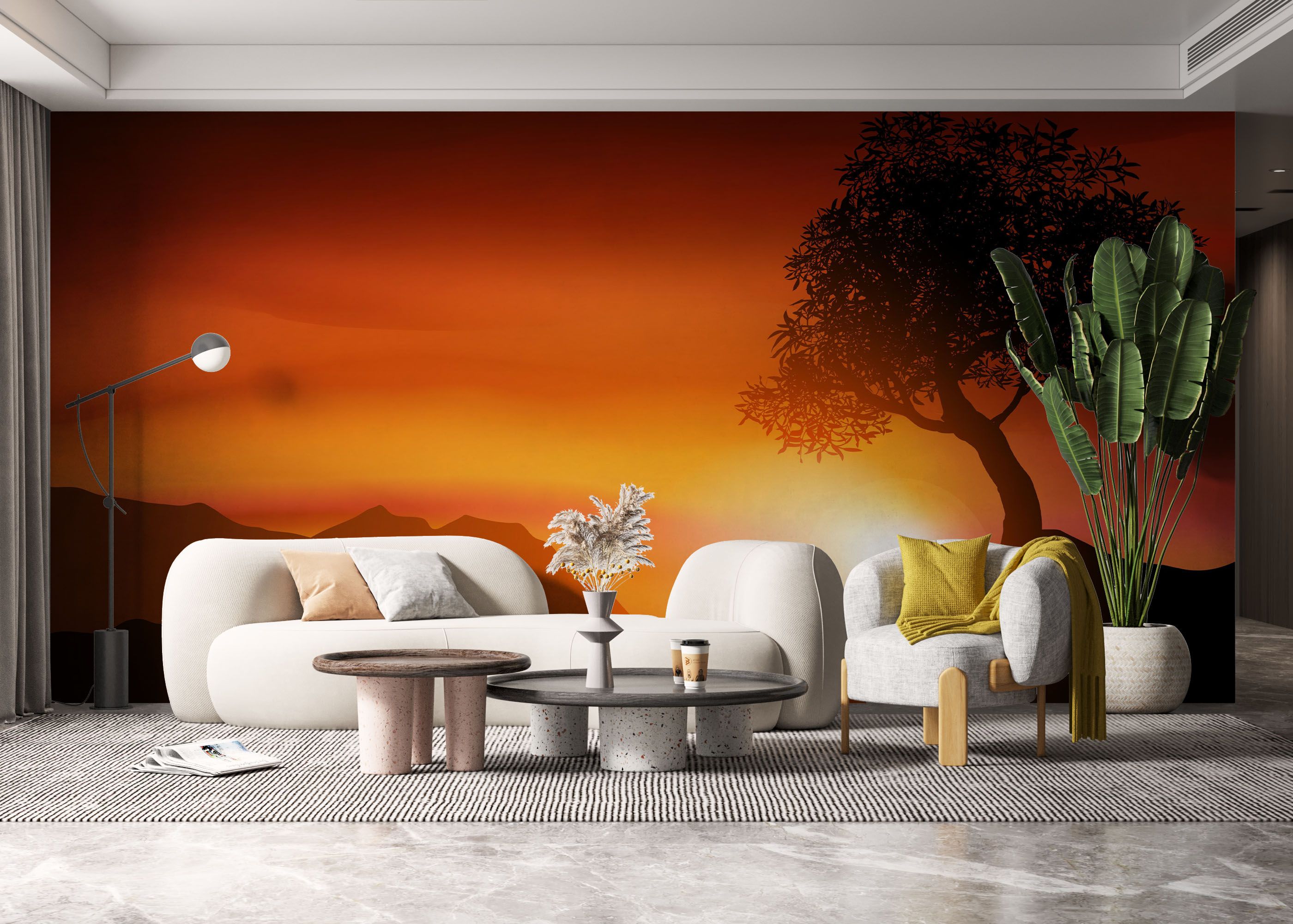 Sunset Red Glow mockup 6