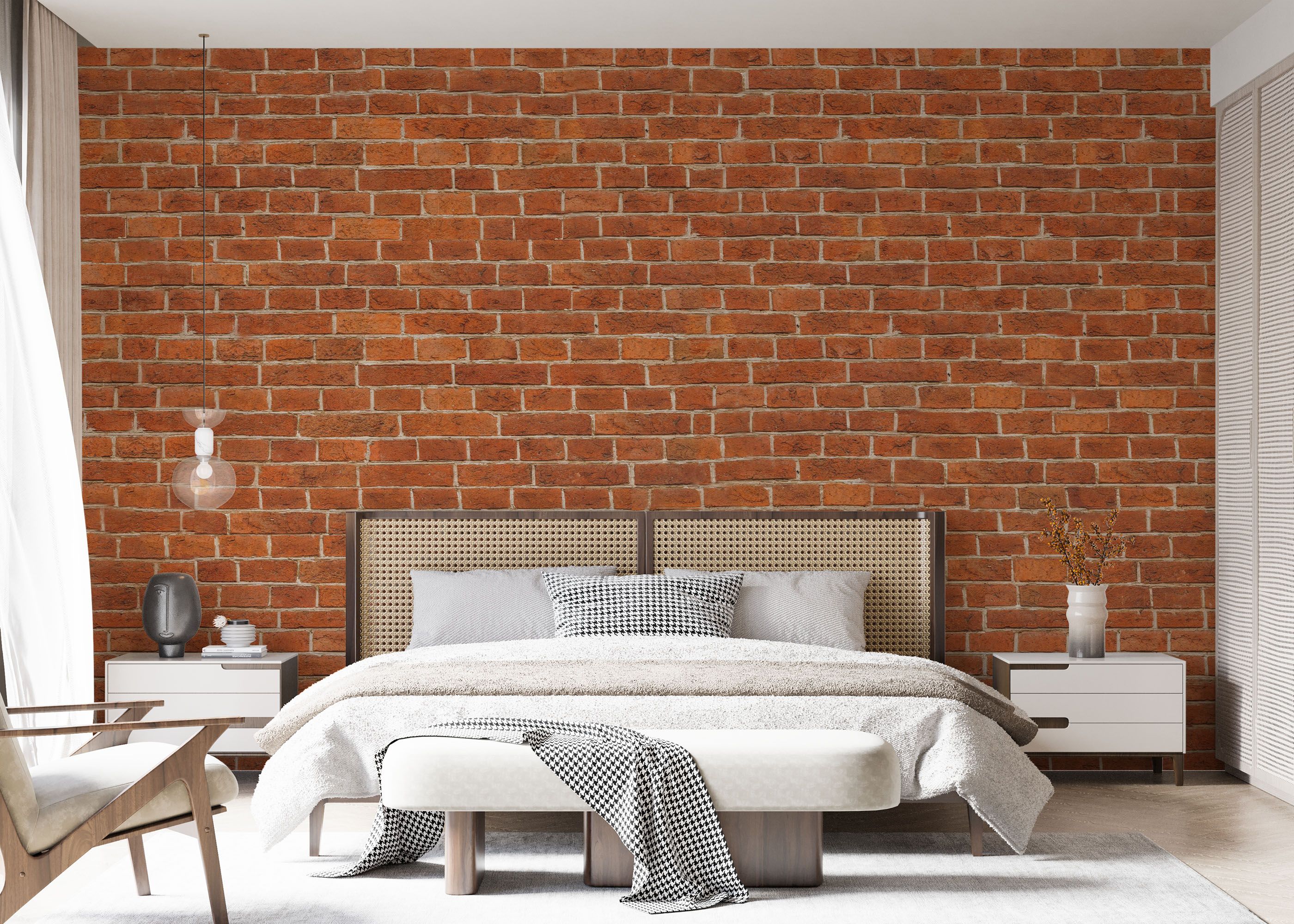 Orange Brick Wall mockup 7