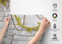 Leaves White Brick mockup 2