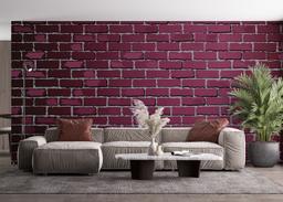 Burgundy Color Brick mockup 4