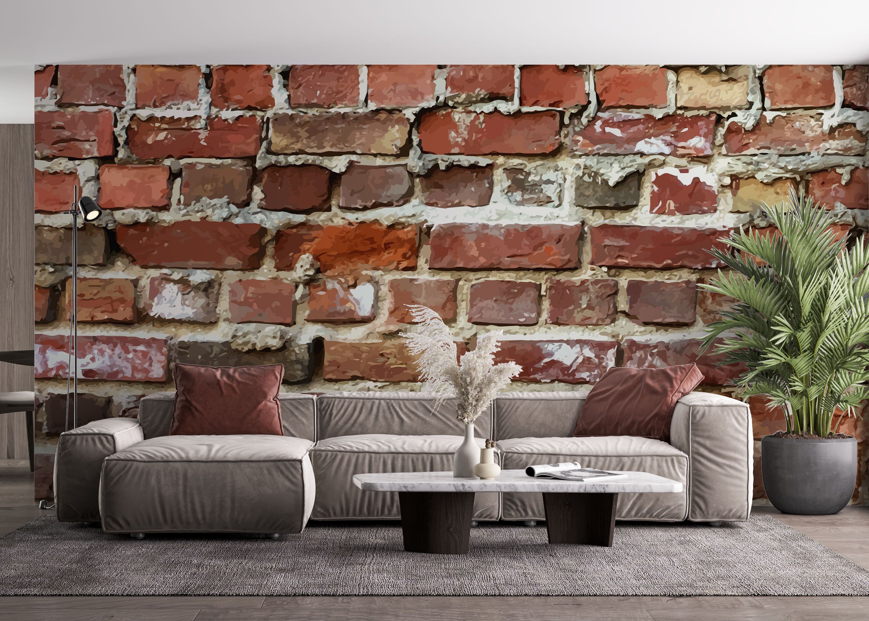 Cool Realistic Brick mockup 4