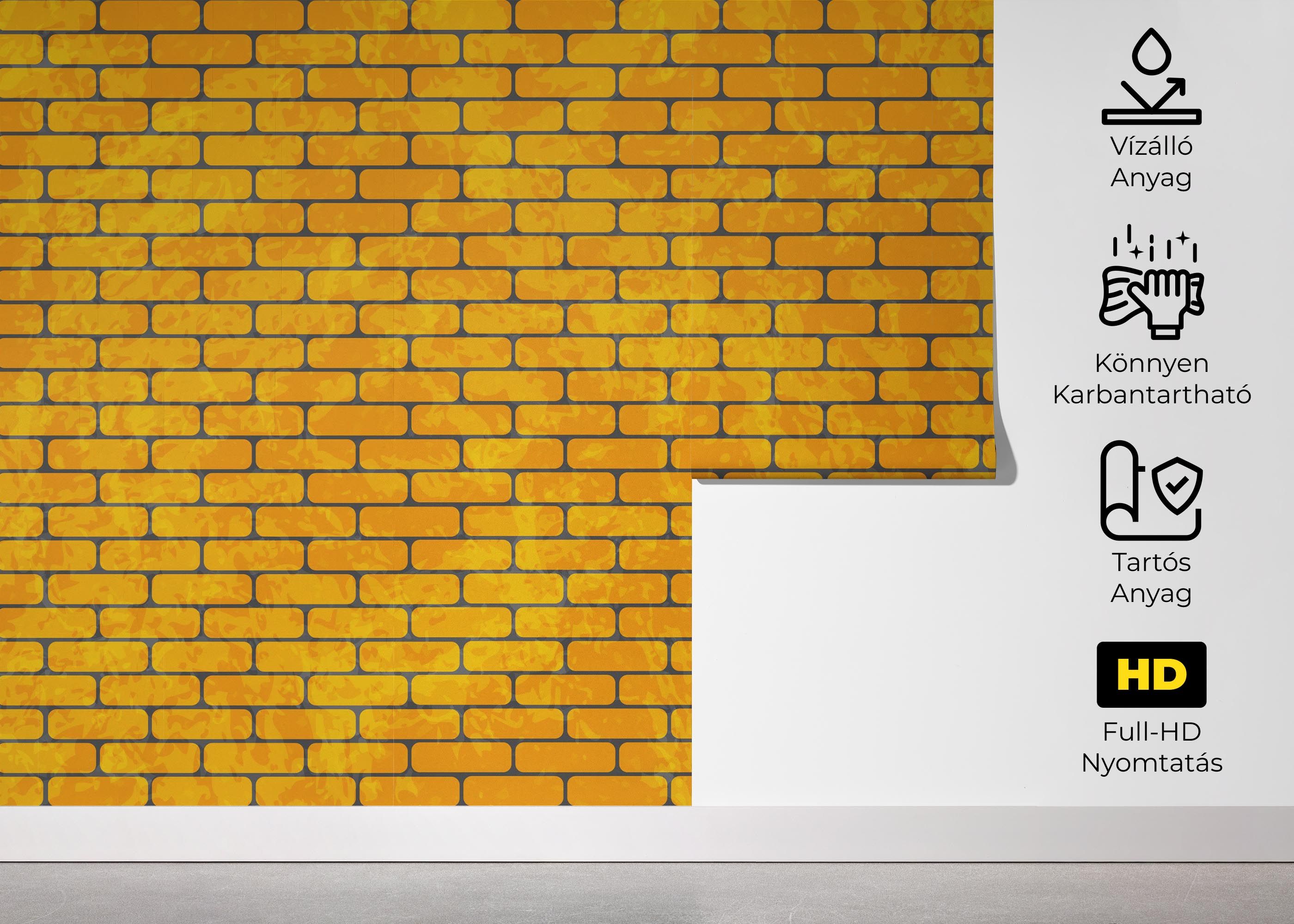 Gold Color Brick mockup 5